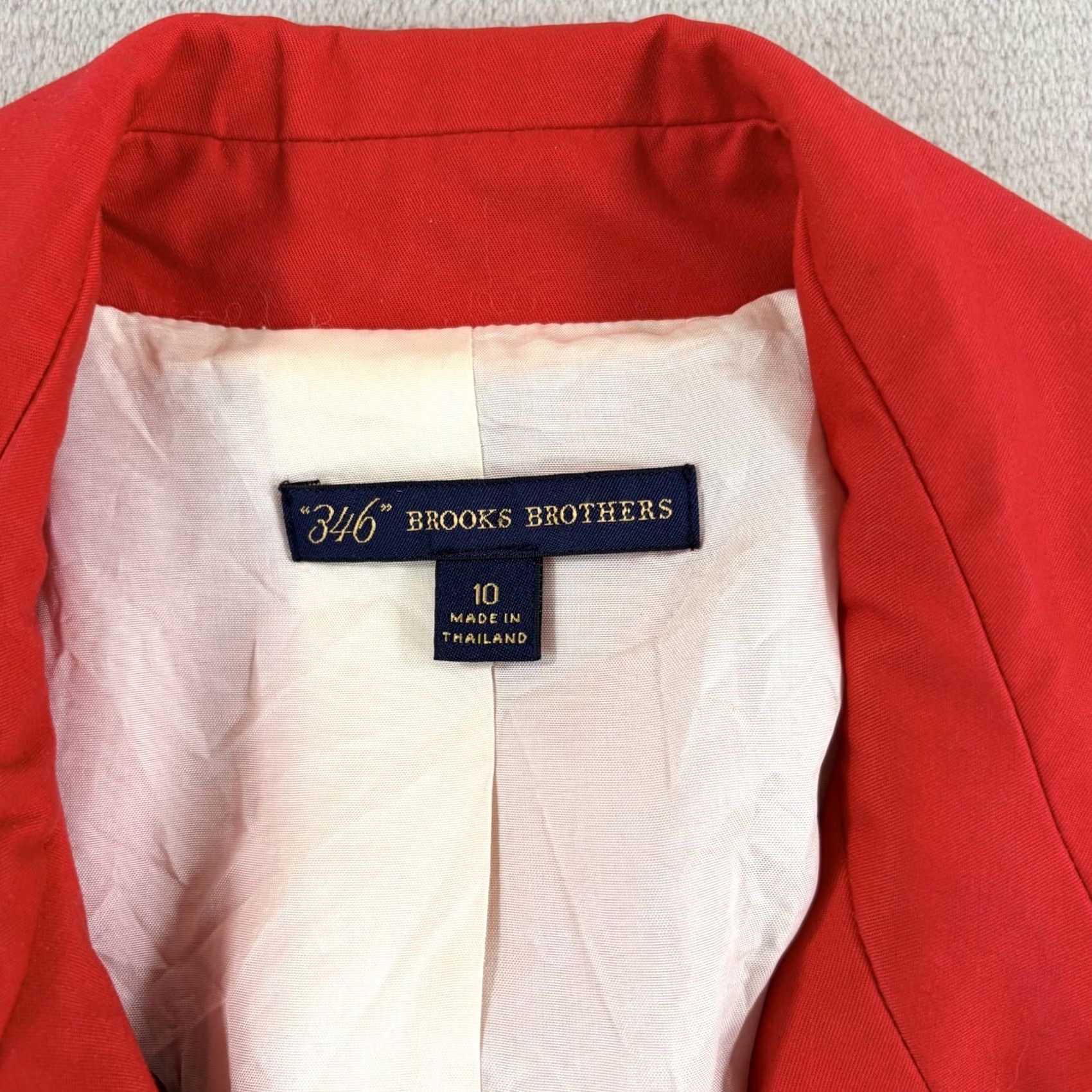 Brooks Brothers VINTAGE Brooks Brothers Trench Coat Women 10 Red Military Belted Double Breasted Coat Size L / US 10 / IT 46 - 2 Thumbnail