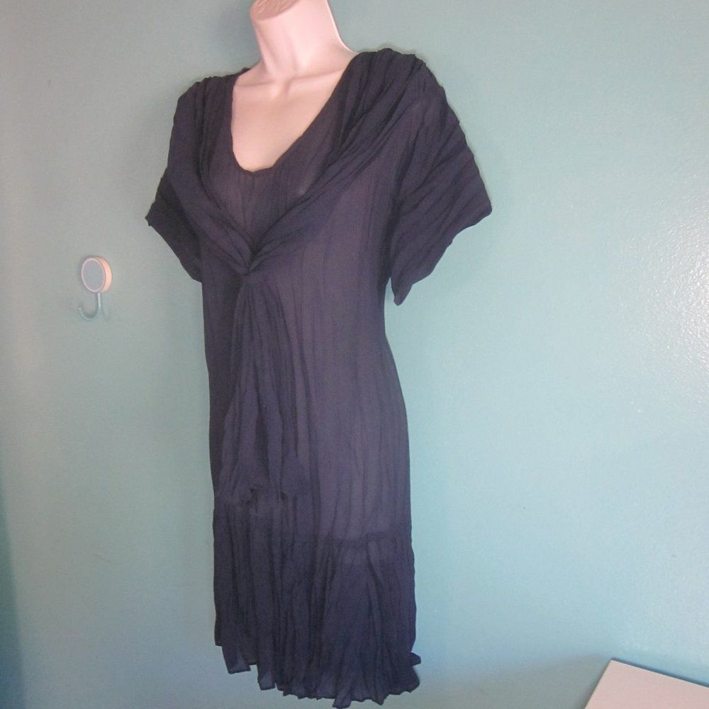 Vintage Young Edwardian Blue Vintage Dress Size L Size L / US 10 / IT 46 - 9 Thumbnail
