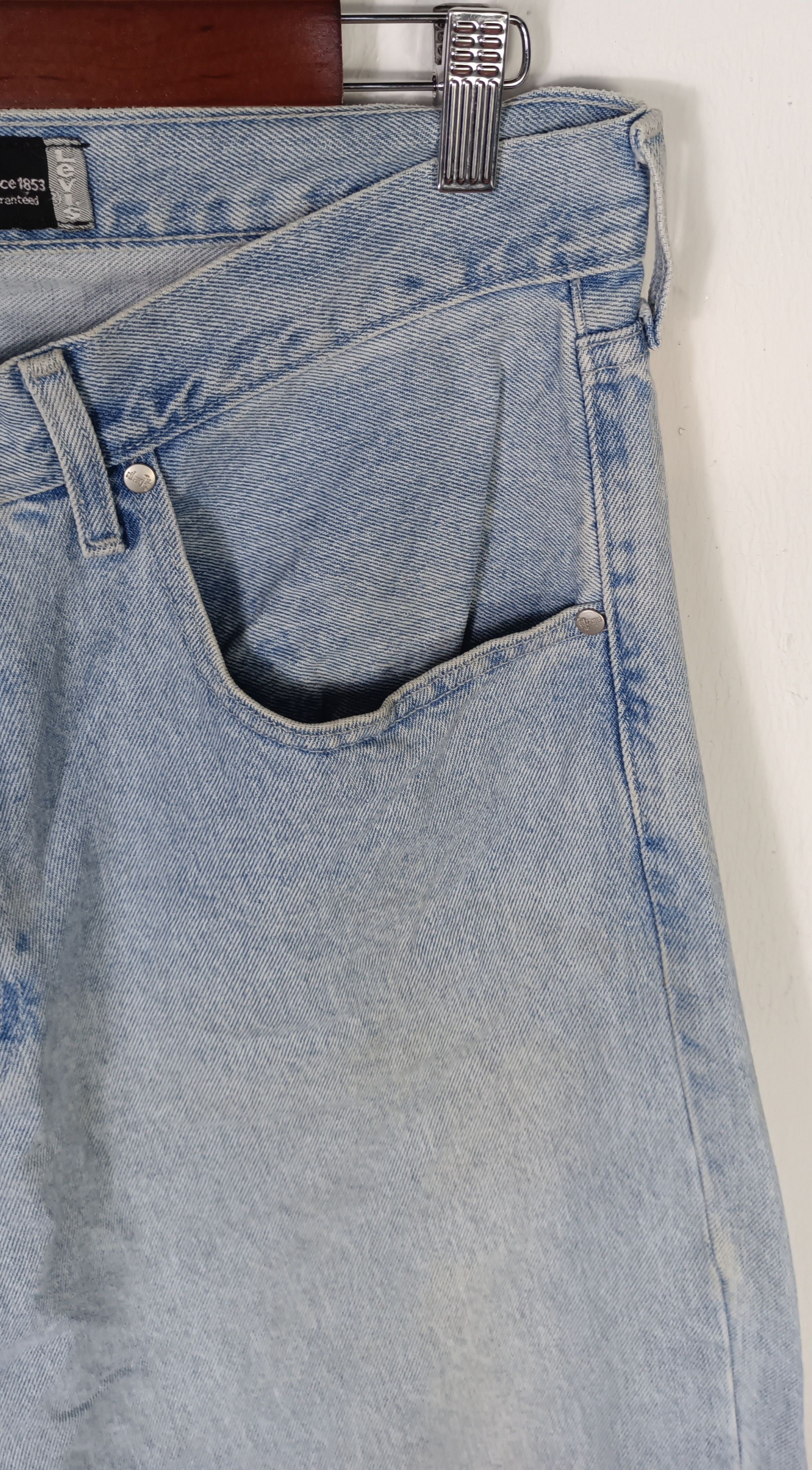 Levi's Vintage Clothing × Vintage Vintage Levi's SilverTab Baggy Blue Denim Single (R) Size US 35 - 3 Thumbnail
