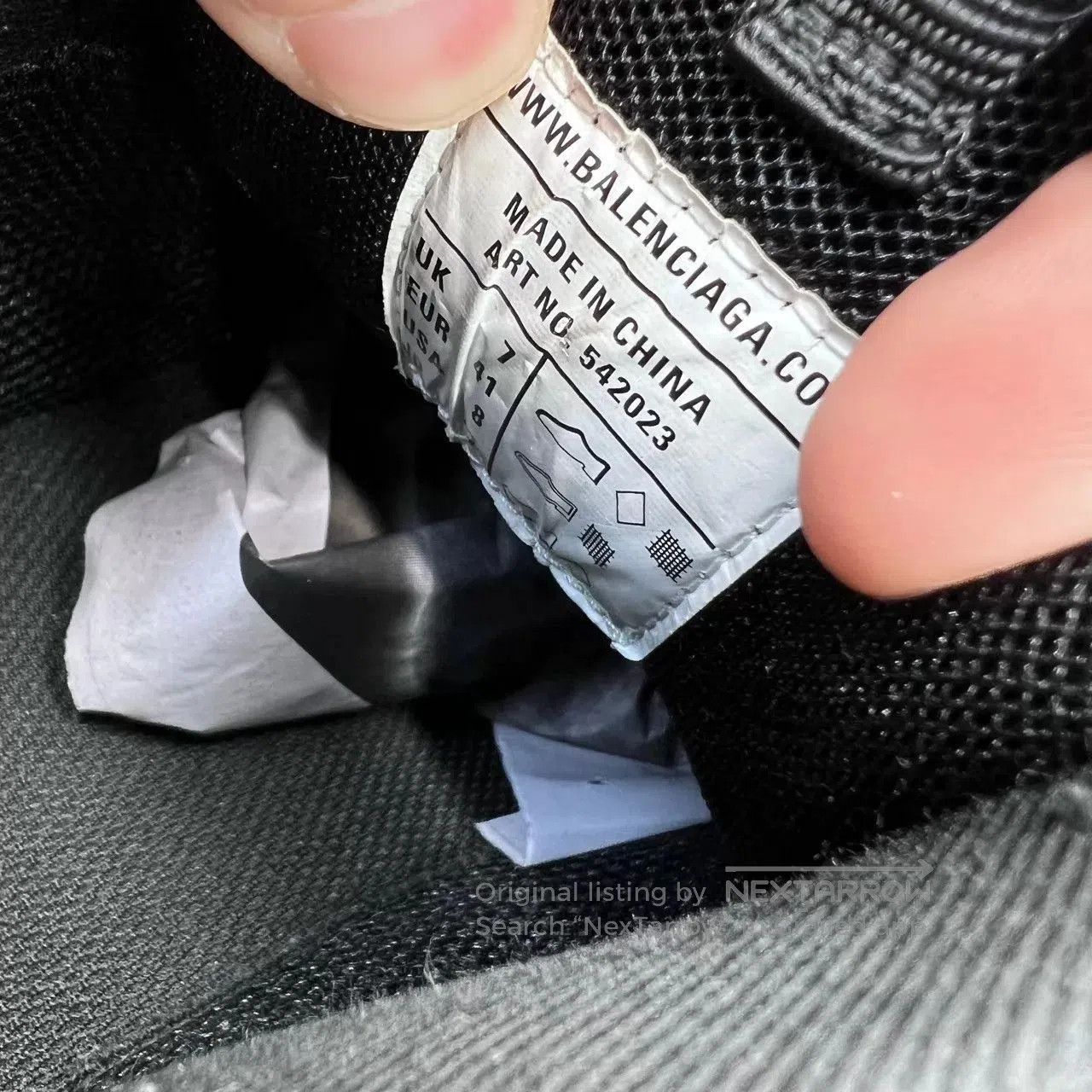 Balenciaga Black Low-Top Sneakers Size 8. Size US 8 / EU 41 - 8 Thumbnail
