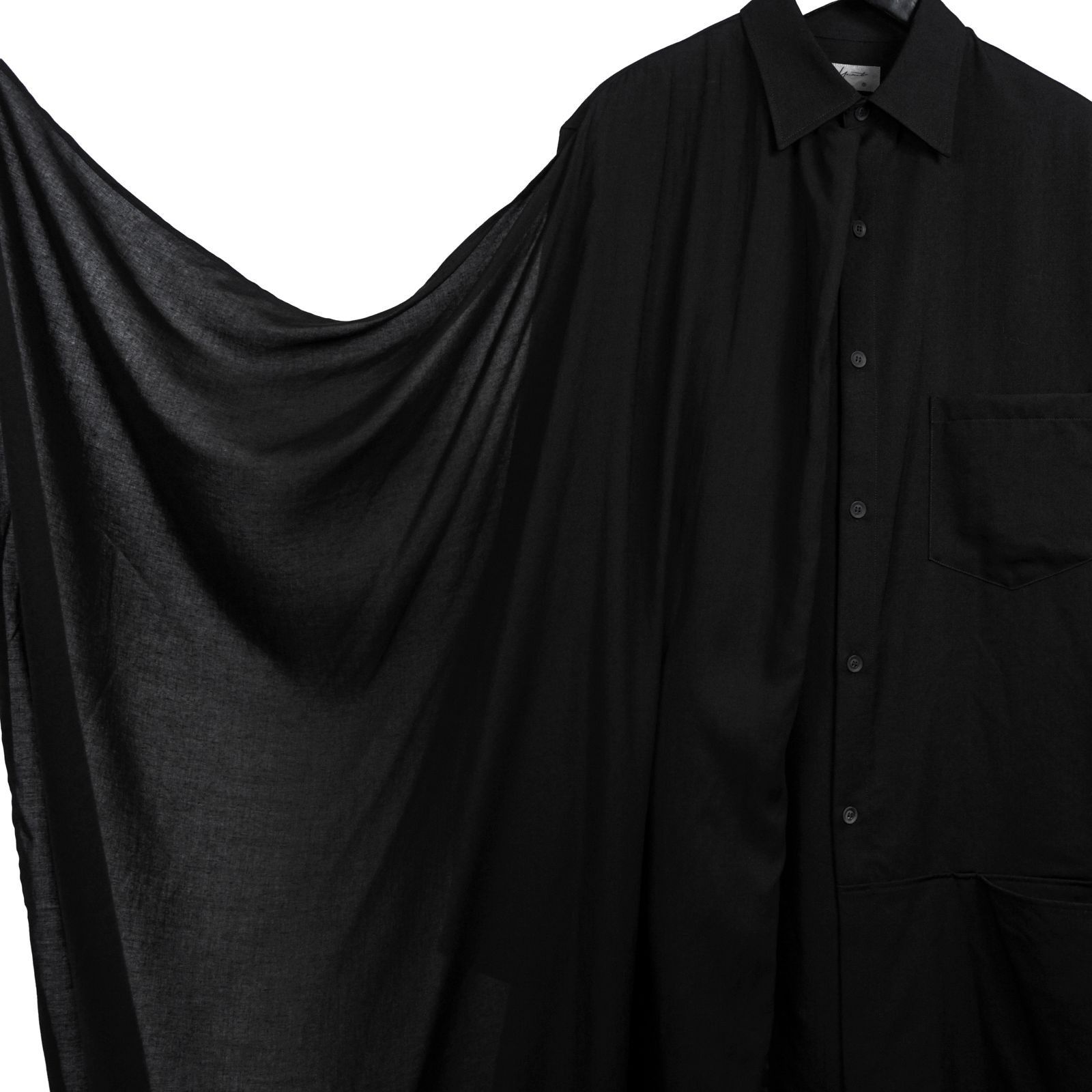 Yohji Yamamoto Yohji Yamamoto Pour Homme Gabardine Drape Cloth Layer Shirt Size US M / EU 48-50 / 2 - 4 Thumbnail