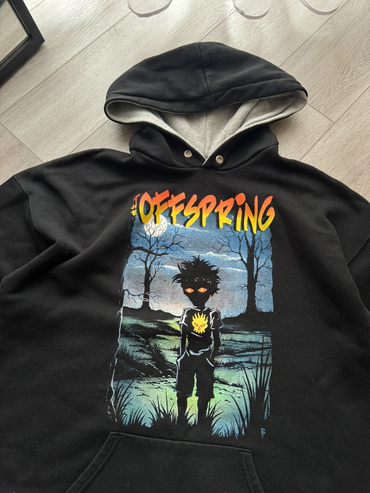 Band Tees The Offspring Band Hoodie Black Graphic Pop Punk Sweatshirt Size US L / EU 52-54 / 3 - 2 Thumbnail
