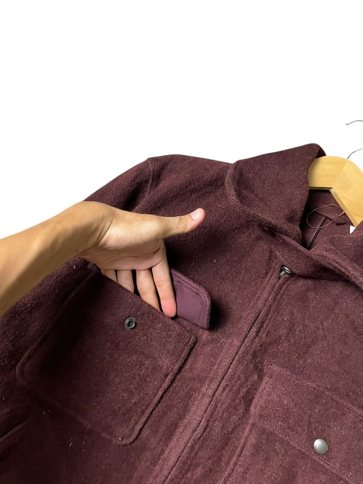 Japanese Brand × Uniqlo × Vintage UNIQLO Wool Blend Fleece Jacket (134) Size US M / EU 48-50 / 2 - 6 Thumbnail
