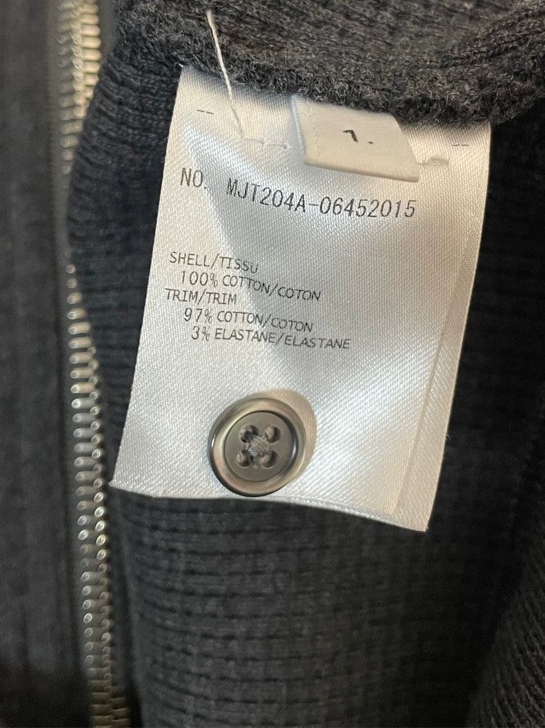 Thom Browne Thom browne Gray four-striped waffe zipper jacket 2504-Next Size US S / EU 44-46 / 1 - 6 Thumbnail