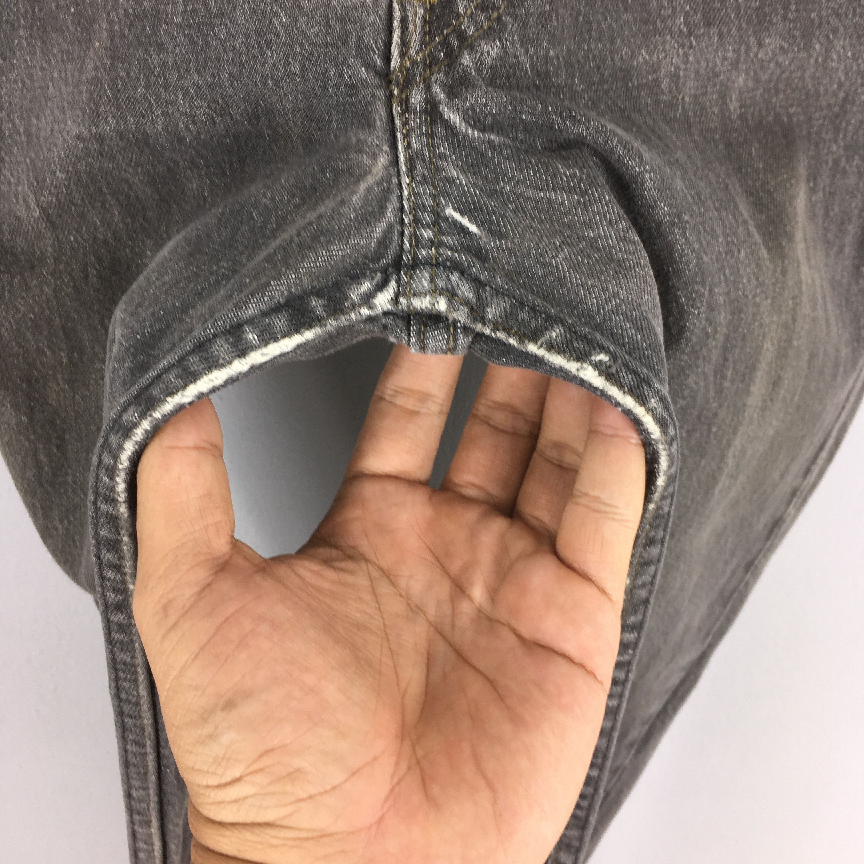 Levi's Size 29x30 Vintage 90s Levi's 501 Faded Black Jeans S277 Size US 29 - 5 Thumbnail