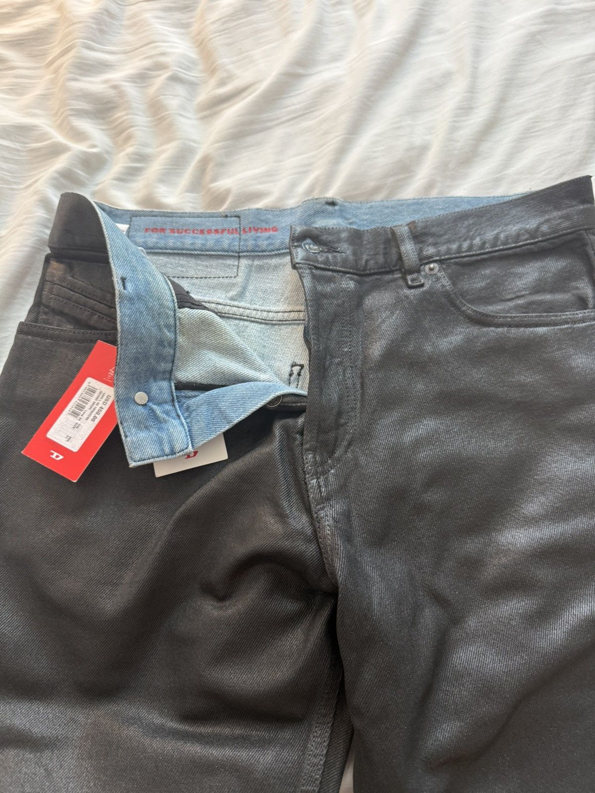 Diesel Diesel Slim Fit Metallic Jeans Size US 31 - 4 Thumbnail