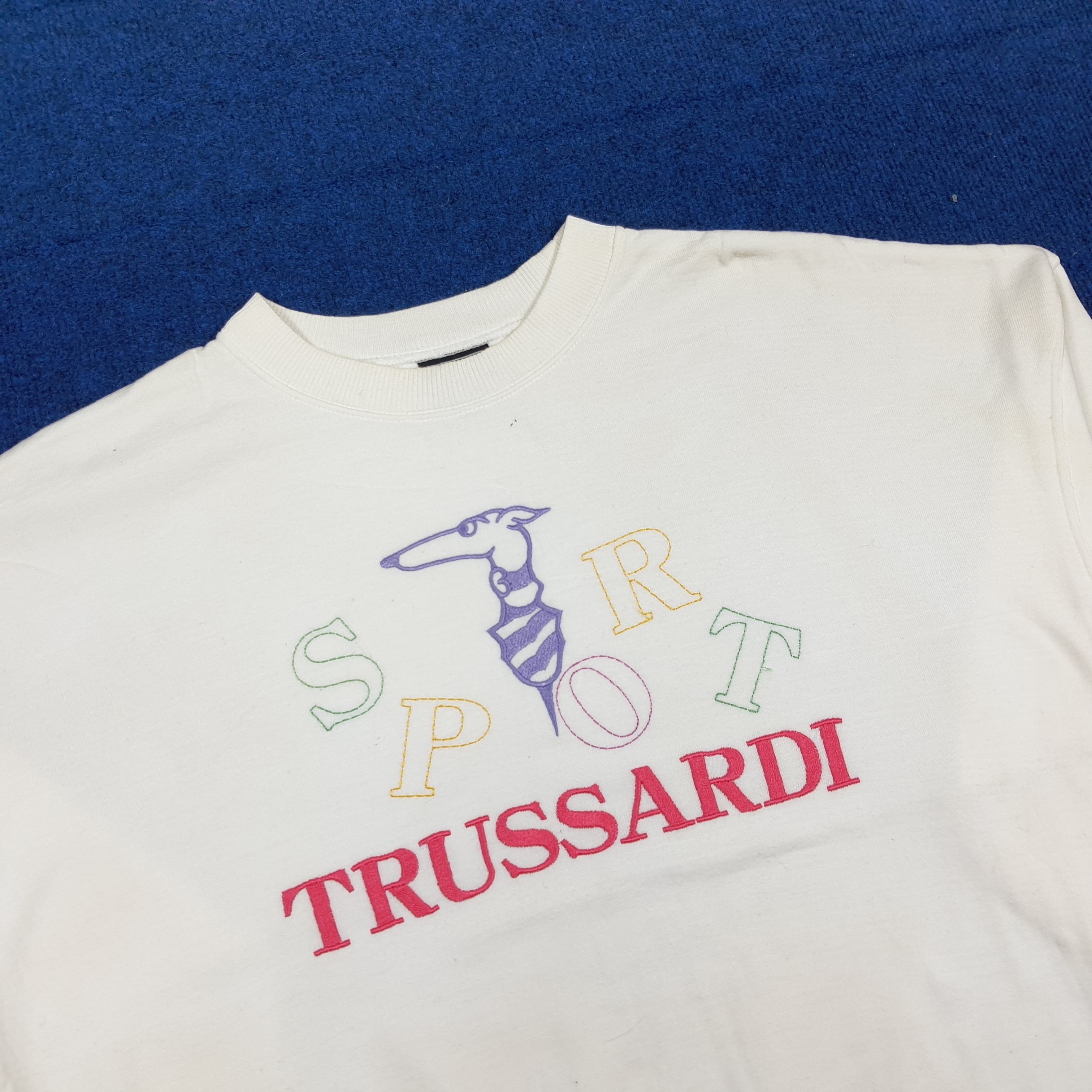 Trussardi Vintage Trussardi Sport Designer Pullover C308N20 Size US M / EU 48-50 / 2 - 2 Thumbnail