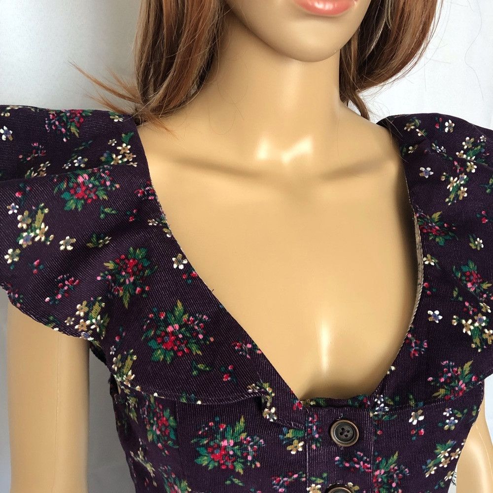 Free People NWT $168 Free People Violet Visions Romper Size XS Size 26" / US 2 / IT 38 - 9 Thumbnail