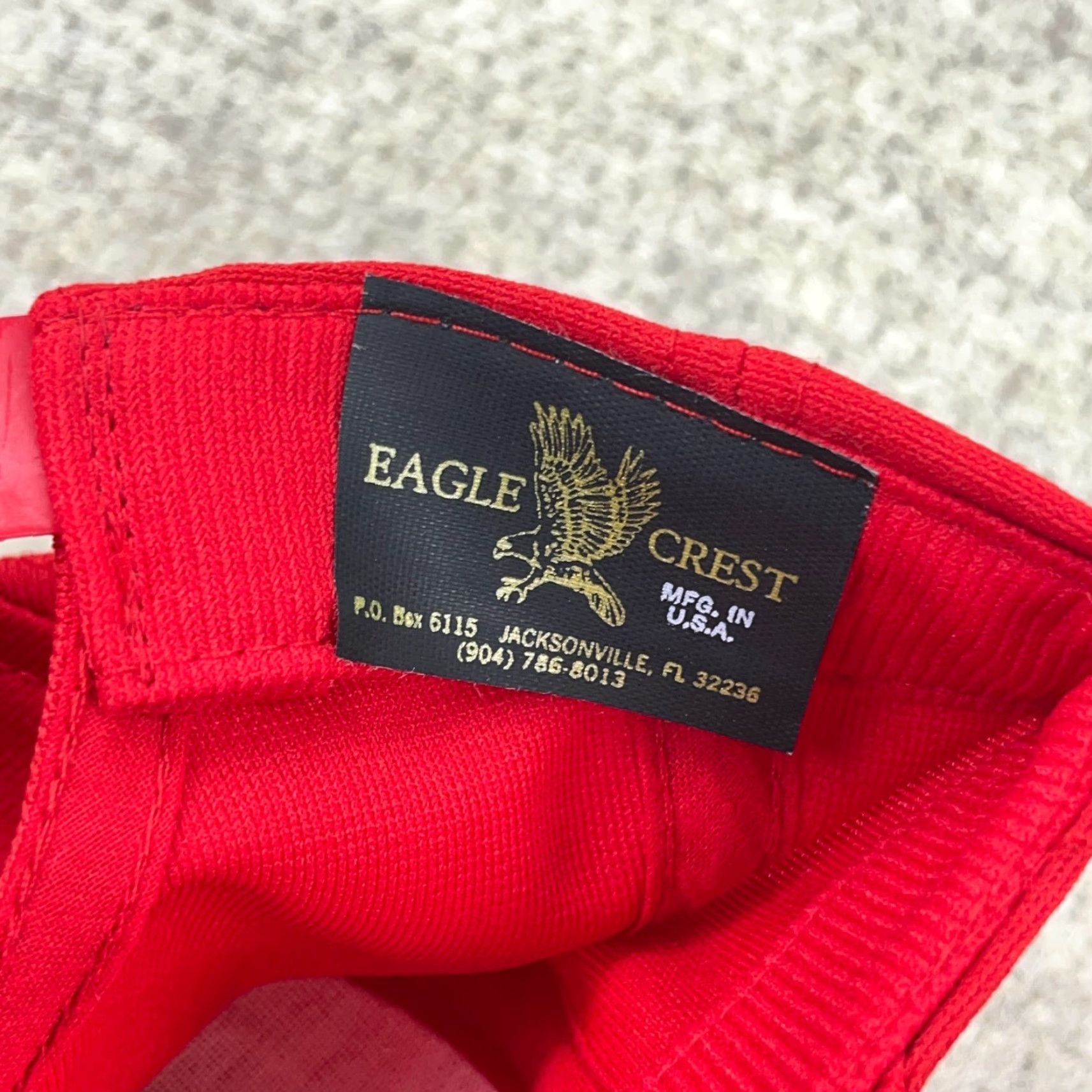 Vintage VINTAGE USMC Hat Cap Snapback Made In USA Embroidered Eagle Crest Red 90s Classic Logo Mens One Size Size ONE SIZE - 7 Thumbnail