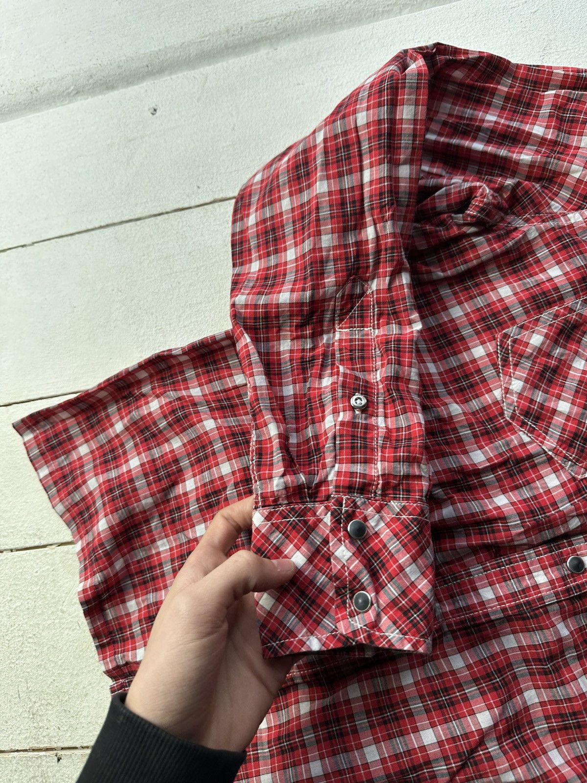 Diesel 🚨VNTG Diesel Avant-garde Shirt very rare RED CHECK BLACK Size US M / EU 48-50 / 2 - 11 Thumbnail