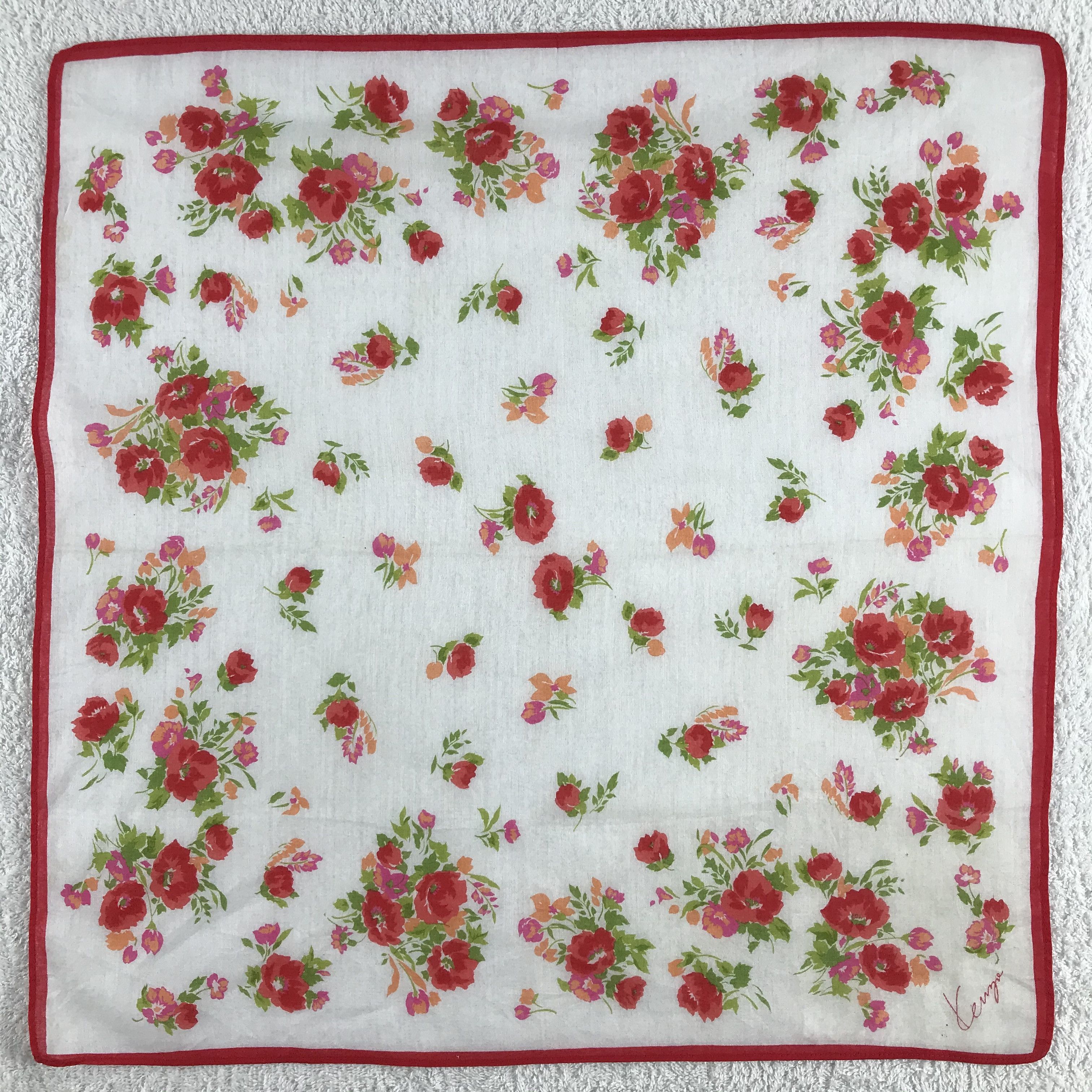 Kenzo × Vintage Kenzo Bandana / Handkerchief / Neckerchief - S235 Size ONE SIZE - 1 Thumbnail