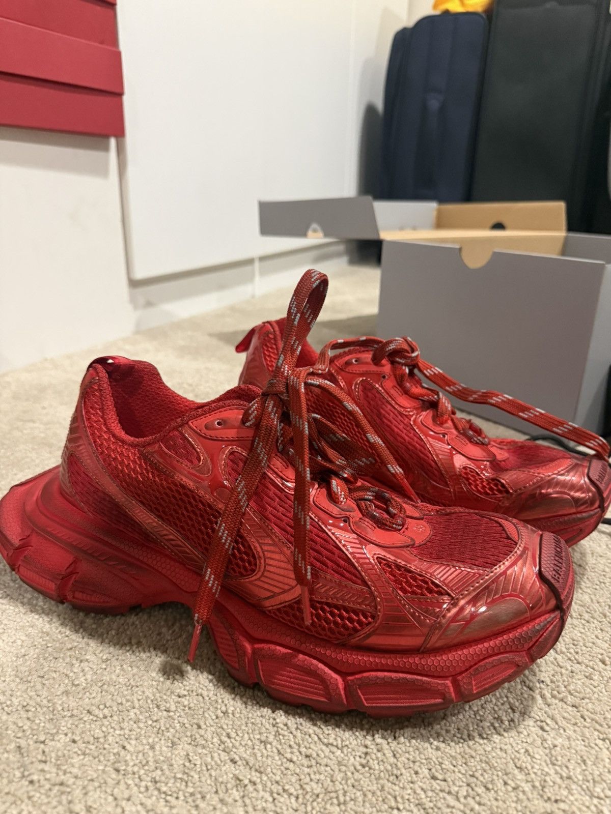 Balenciaga Red balenciaga 3XL sneakers Size US 12 / EU 45 - 5 Thumbnail