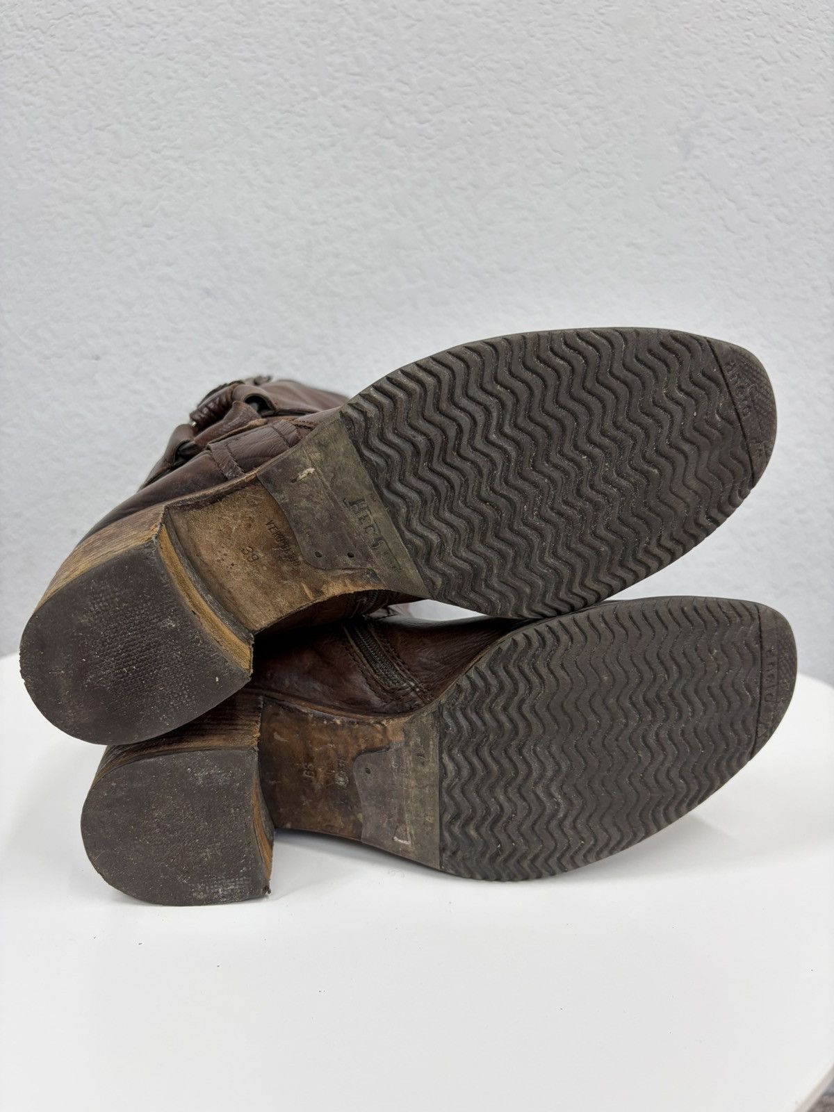 If Six Was Nine A.S. 98 Avant Garde Archive Leather Belted Boots Size US 9 / IT 39 - 21 Thumbnail