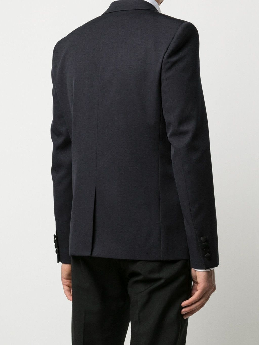 Saint Laurent Paris Navy Blue Peak Lapel Tuxedo Blazer Size US XS / EU 42 / 0 - 4 Thumbnail