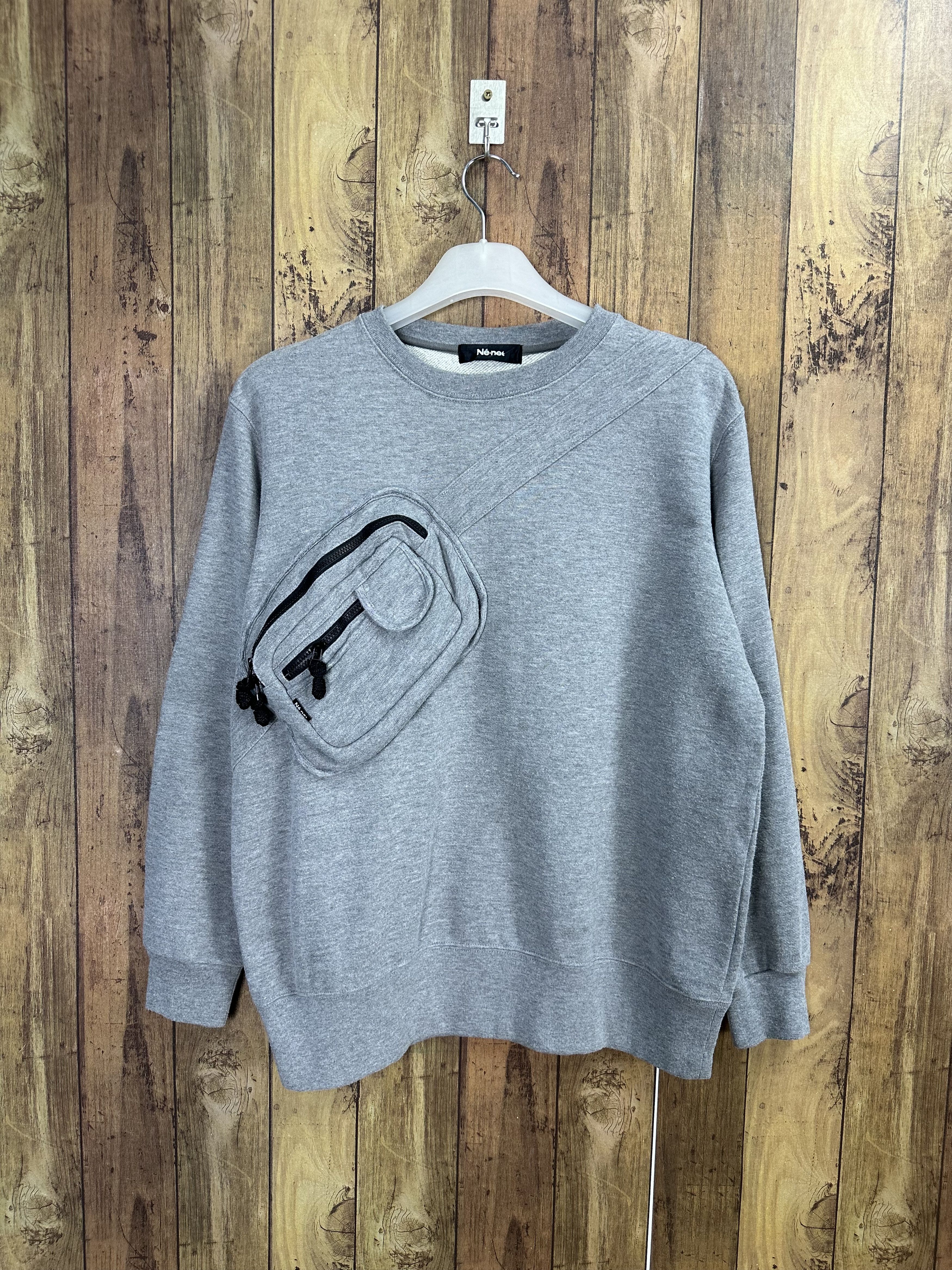 Issey Miyake Vtg Ne-net Issey Miyake Cargo Bondage Pocket Crewneck A324 Size M / US 6-8 / IT 42-44 - 1 Thumbnail