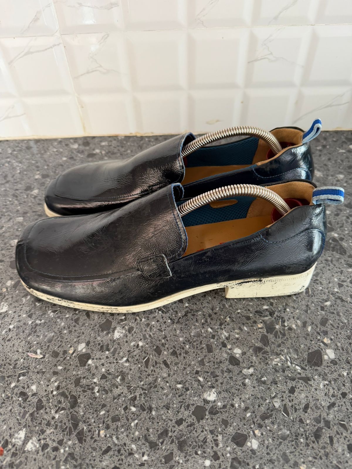 Miu Miu 90s Miu Miu Vintage Prada Square Plaid Loafers Sz 7.5 UK Size US 8.5 / EU 41-42 - 3 Thumbnail