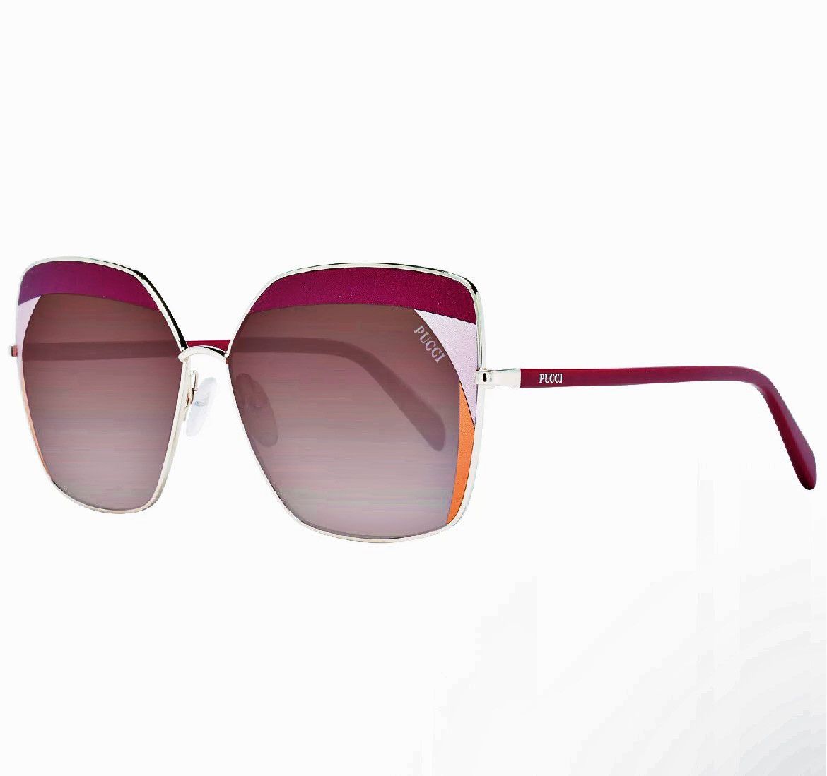 Emilio Pucci Authentic Emilio Pucci EP 0103 68T Womens Square Sunglasses Size ONE SIZE - 2 Thumbnail