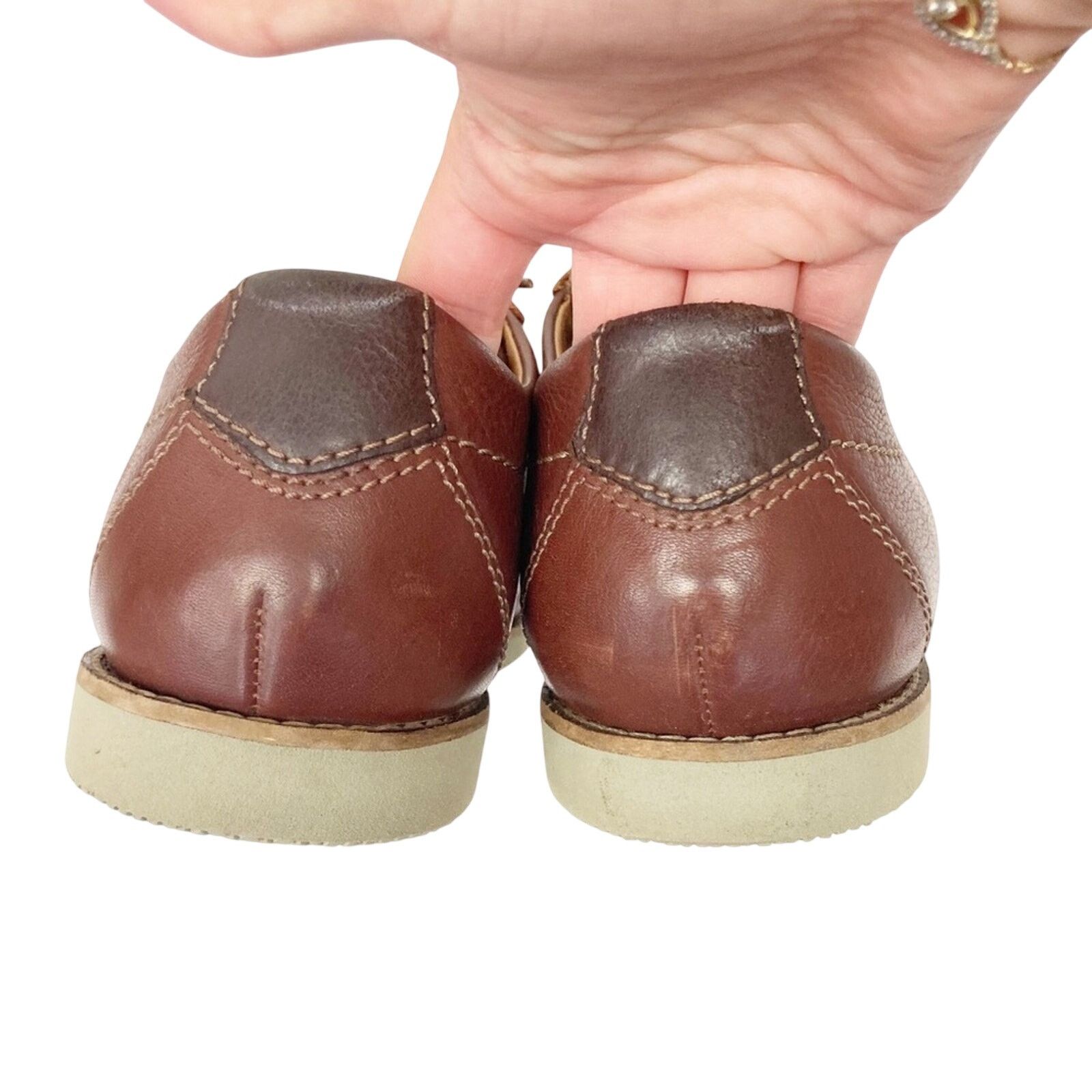 Clarks Collection by Clarks Brown Lace Up Loafers Sz 9 Size US 9 / EU 42 - 4 Thumbnail