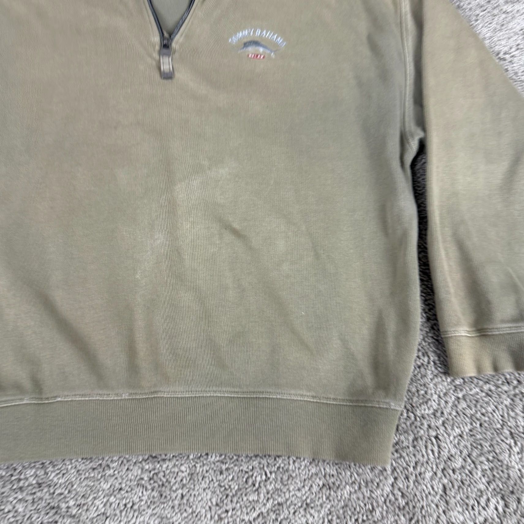 Tommy Bahama Tommy Bahama Sweater Mens XL Brown Pullover 1/4 Zip Cotton Casual Size US XL / EU 56 / 4 - 3 Thumbnail