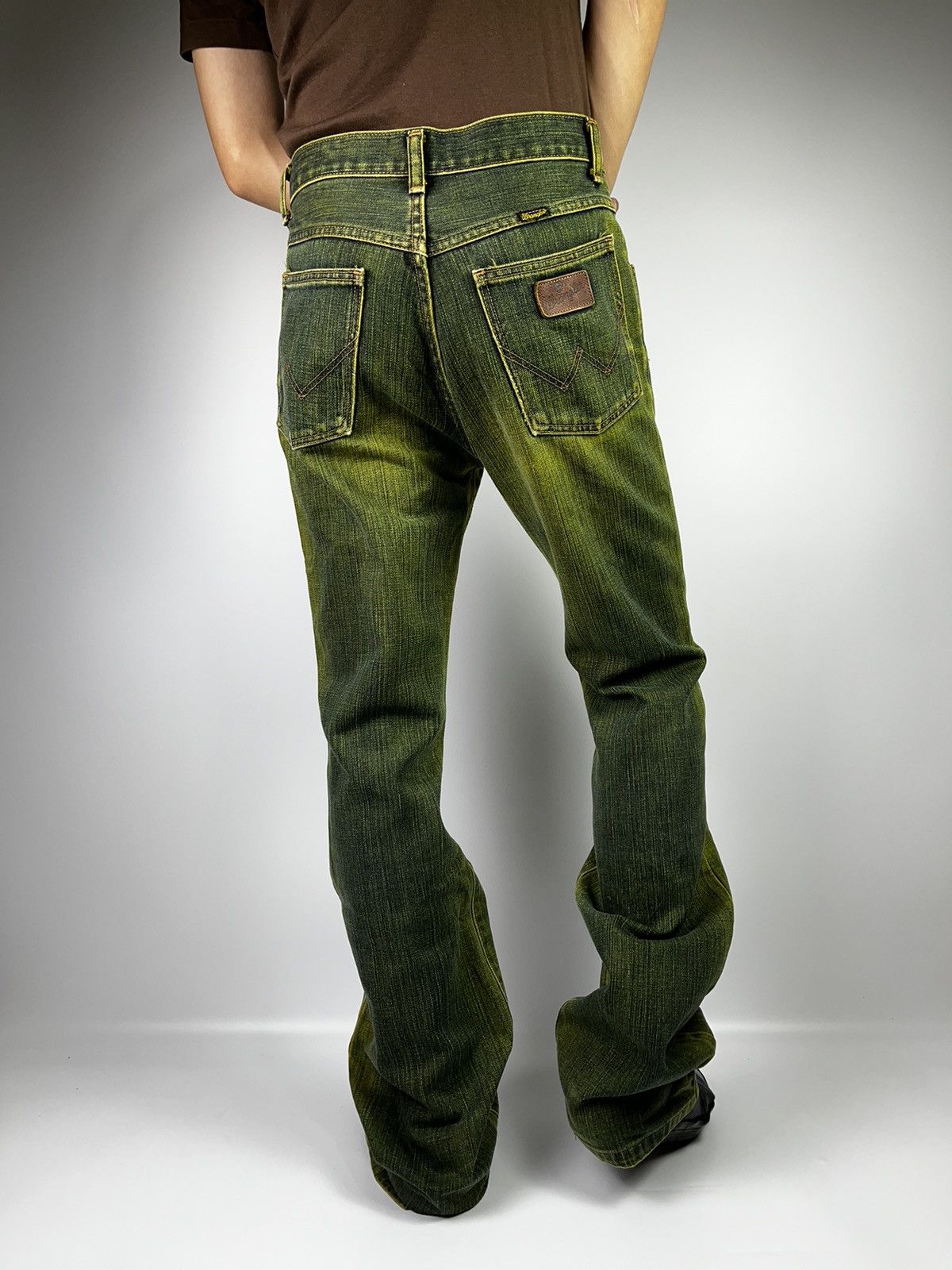 Wrangler Flared bootcut western wrangler green pant Size US 28 / EU 44 - 16 Thumbnail