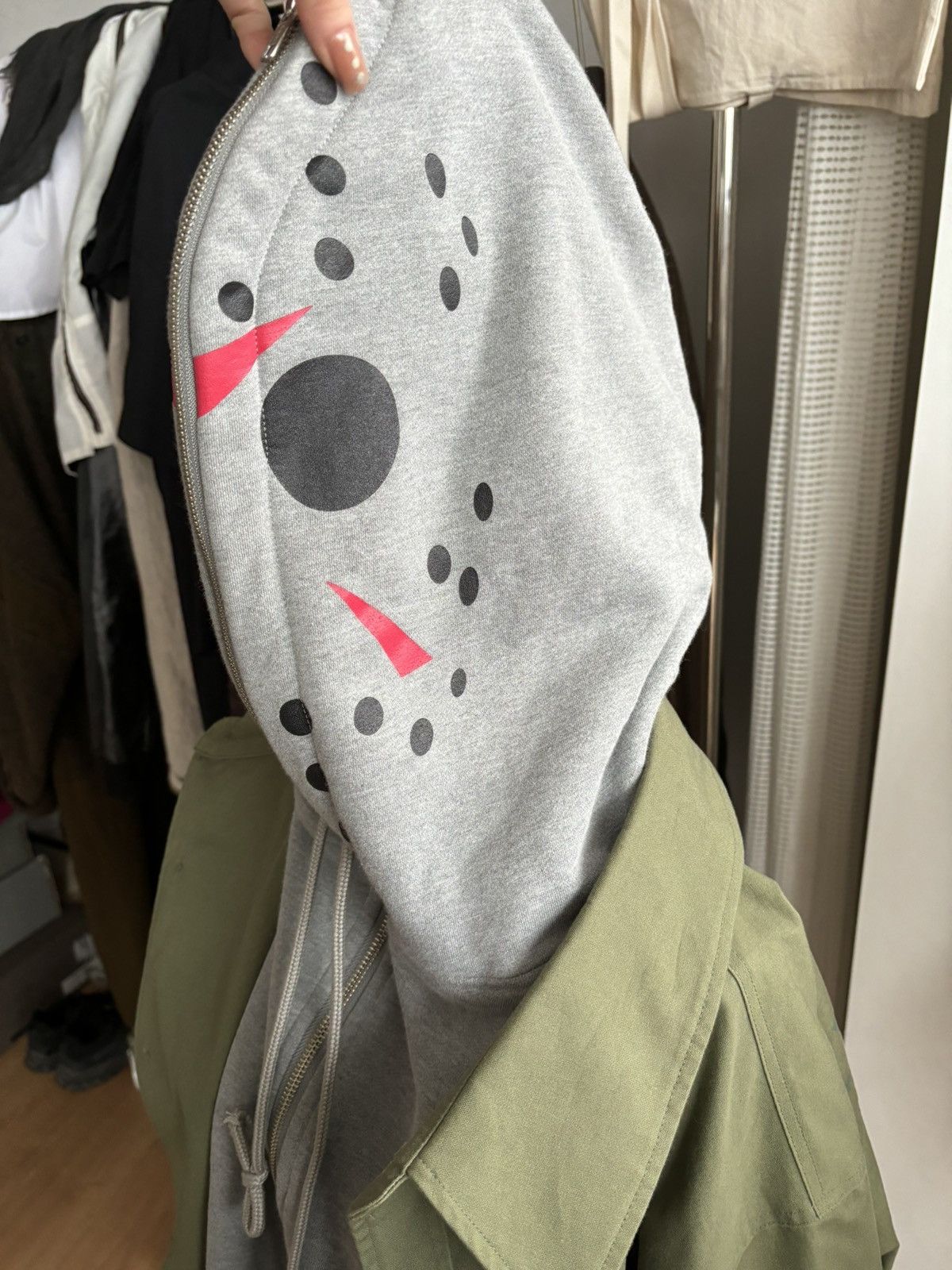 Hood By Air Hood by air Freddy vs Jason face mask jacket Size US M / EU 48-50 / 2 - 5 Thumbnail
