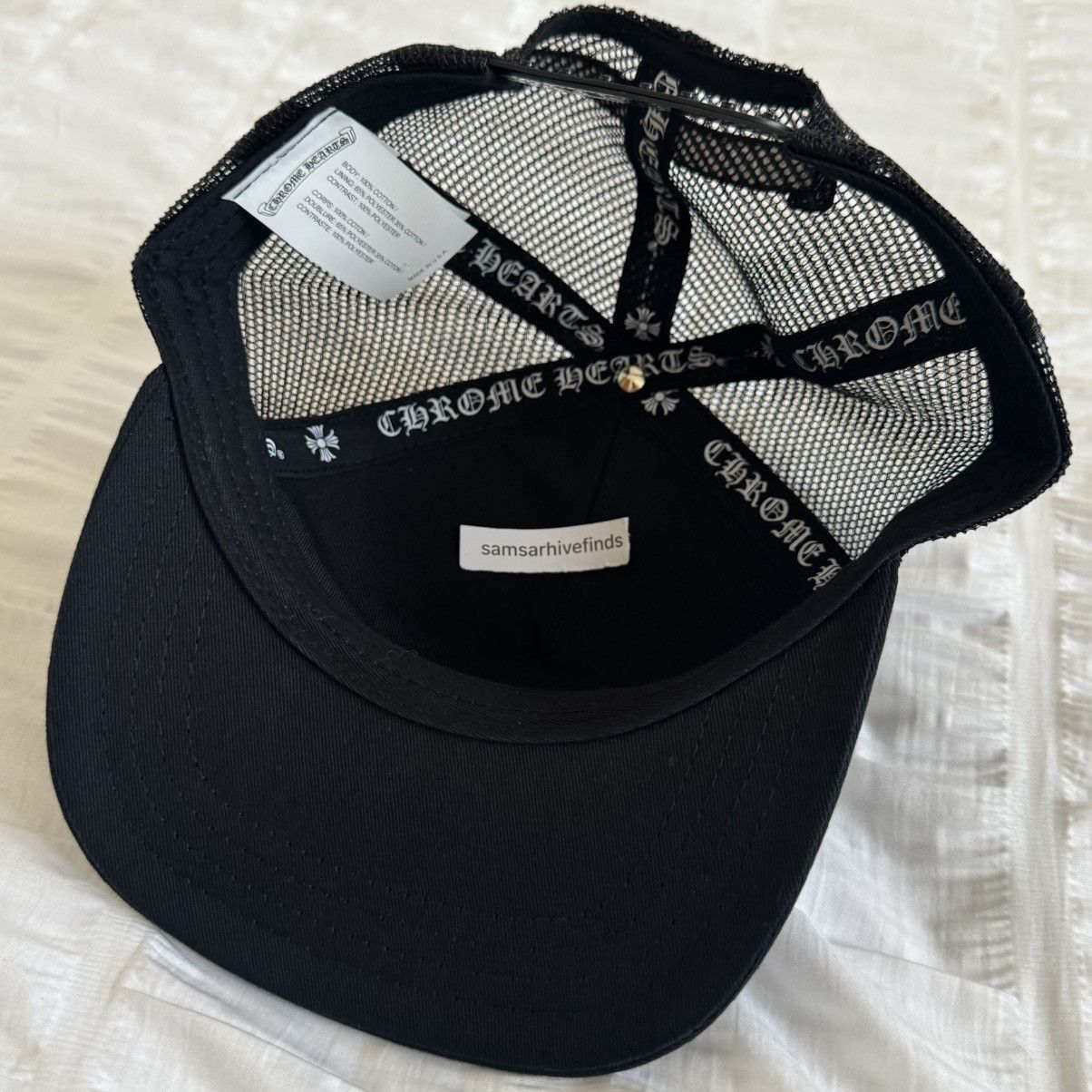 Chrome Hearts Chrome Hearts Fuck You Trucker Hat Black Size ONE SIZE - 7 Thumbnail