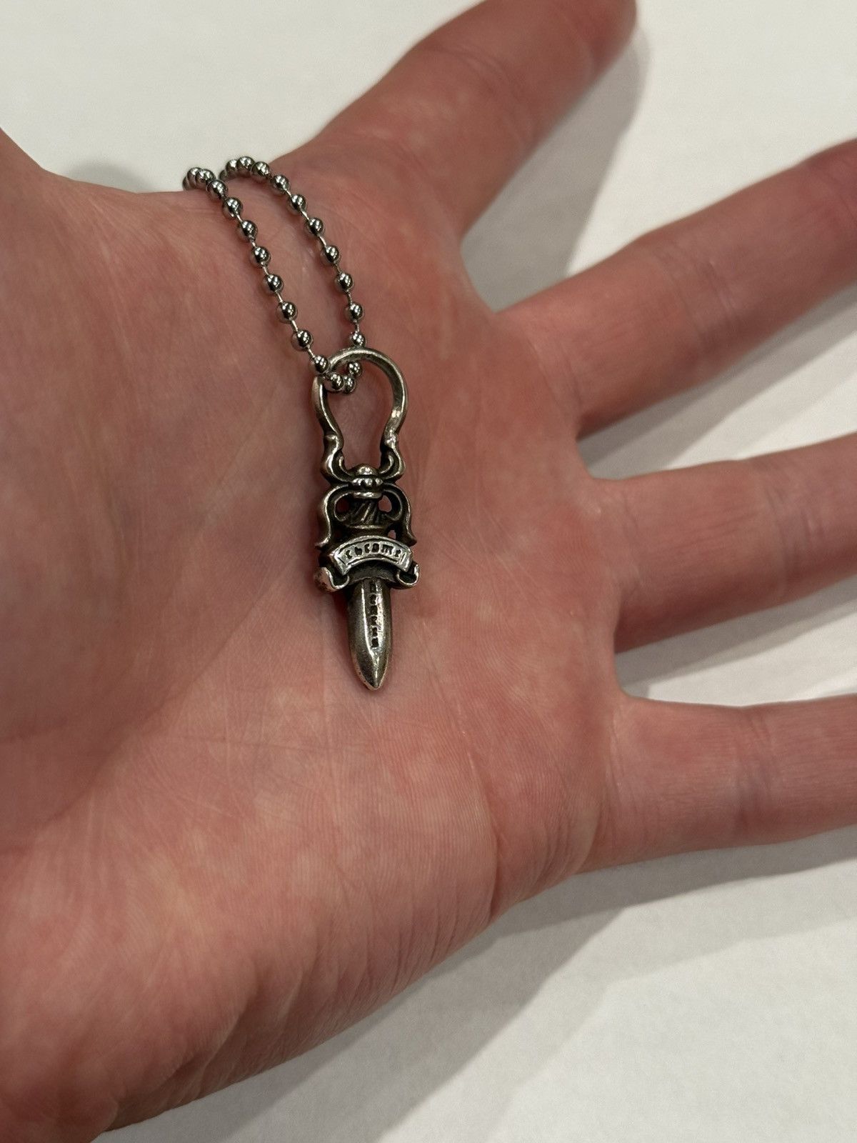 Chrome Hearts Chrome Hearts Peace Sign Pendant .925 Silver w/ Ball