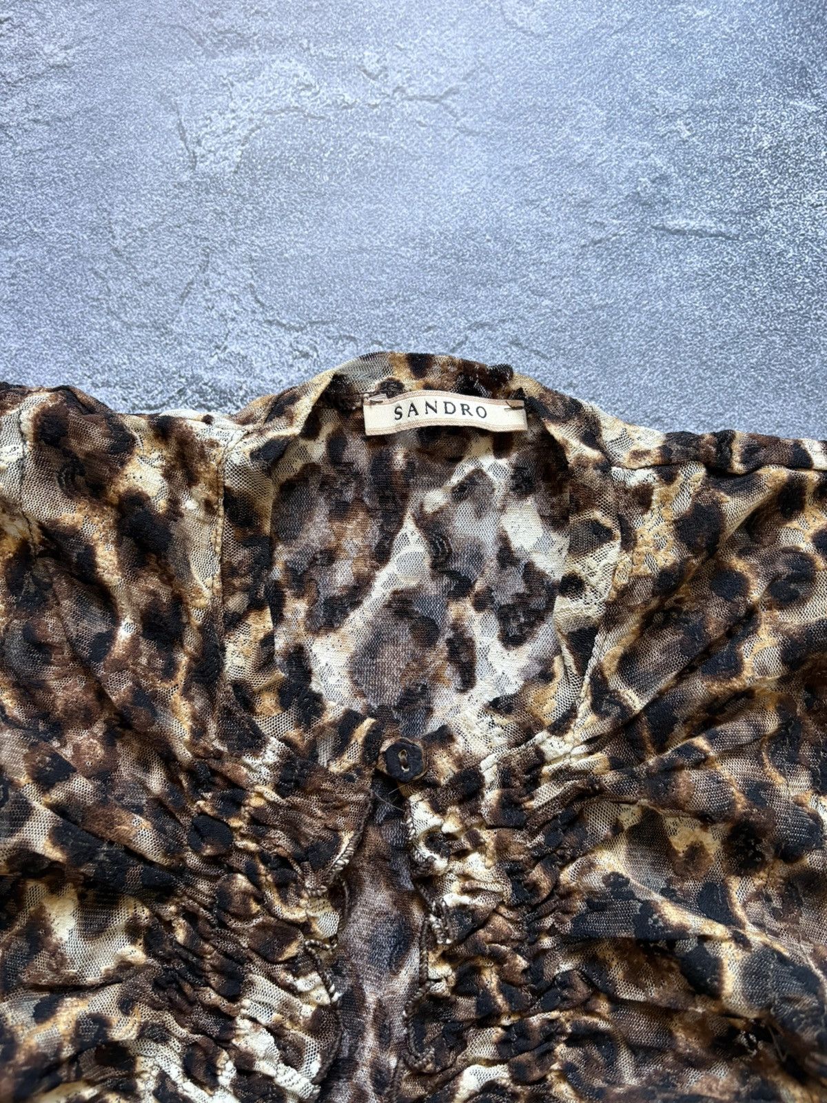 Roberto Cavalli Crazy Vintage Roberto Cavalli Style Sandro Leopard Mesh Top Size S / US 4 / IT 40 - 7 Thumbnail