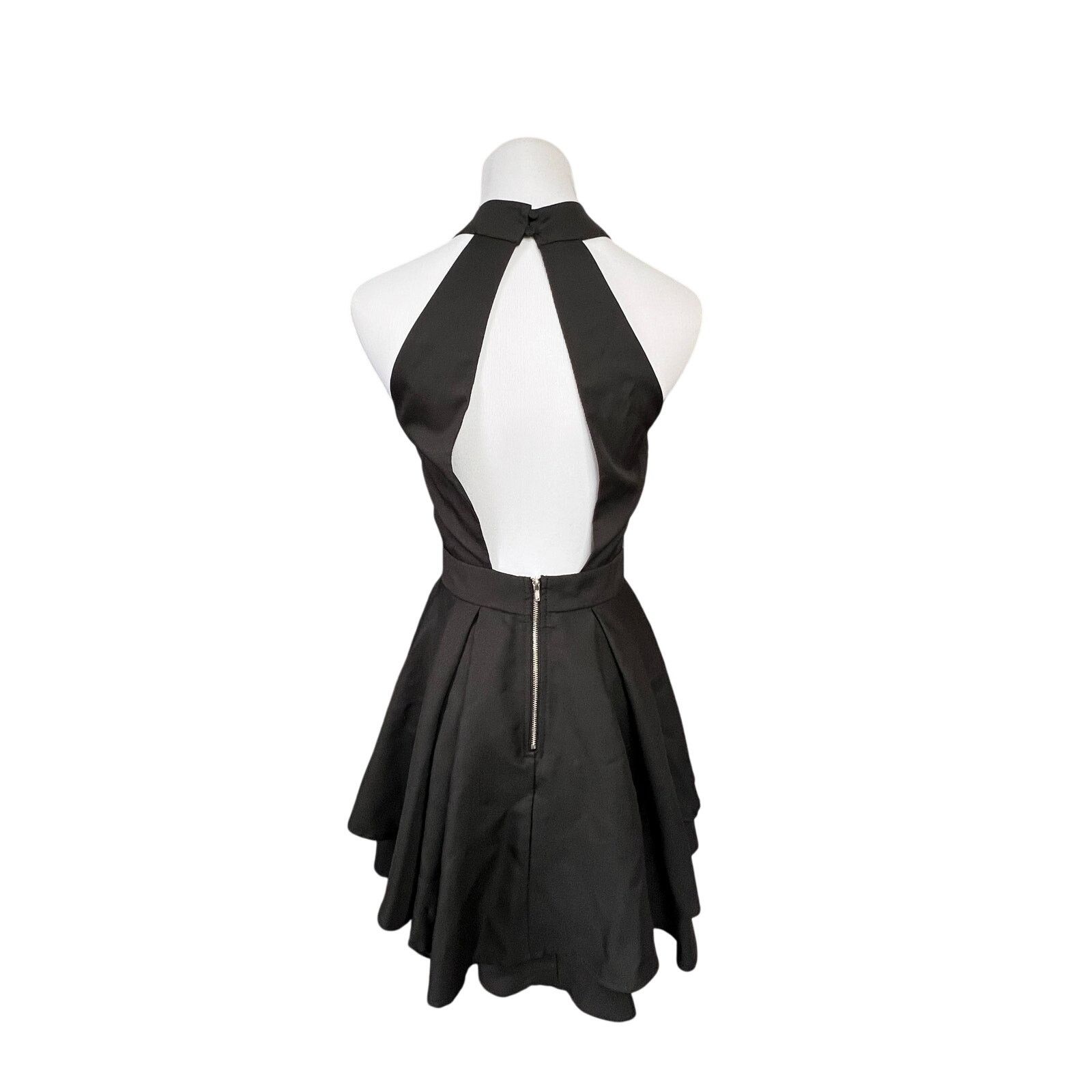 Other Lulu's Rehearsal Skate Dress Double Skirt Black Halter SMALL Size S / US 4 / IT 40 - 4 Thumbnail