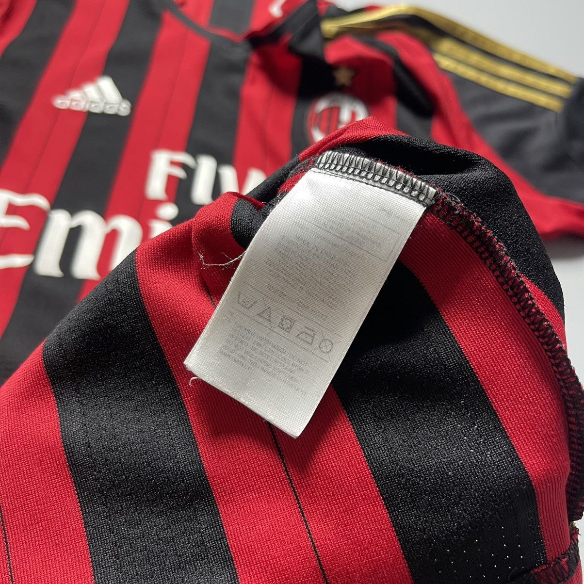 AC MILAN ADIDAS 2013/2014 FOOTBALL HOME JERSEY #7 ROBINHO, image size:1204x1204