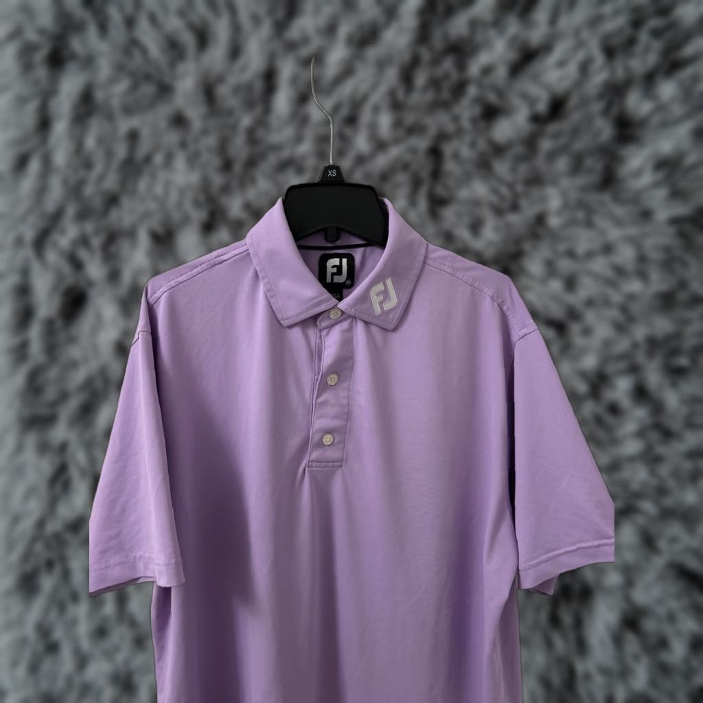 Footjoy FootJoy Polo Shirt Mens Size M Purple Short Sleeve Golf Performance Stretch Breathable Regular Fit Logo Size US M / EU 48-50 / 2 - 1 Thumbnail