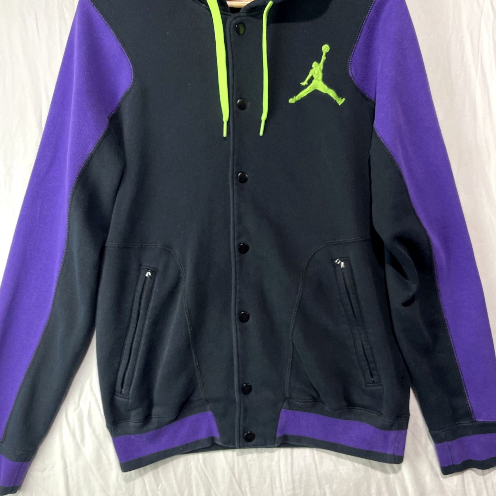 Jordan Brand Air Jordan Jacket Mens Small Black Purple Varsity Hoodie 2.0 Joker Elephant Nike Size US S / EU 44-46 / 1 - 3 Thumbnail