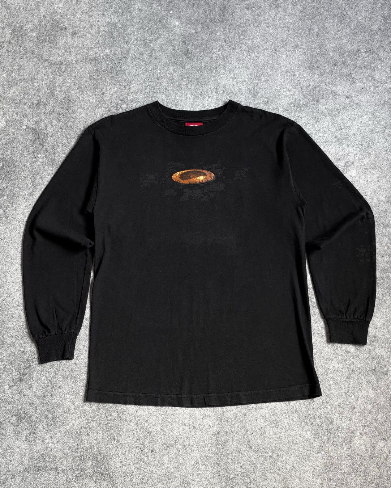Oakley Vintage 2000s Faded Black Oakley Long Sleeve T-shirt