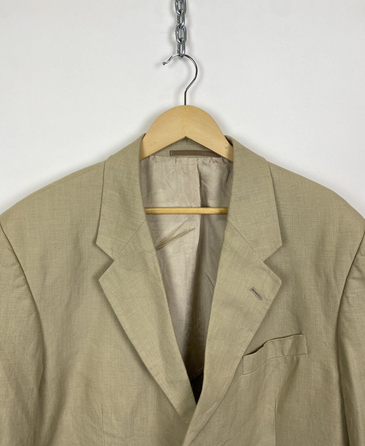 Burberry Vintage Thomas Burberry Viscose Three-Button Blazer Jacket Size 44R - 2 Thumbnail