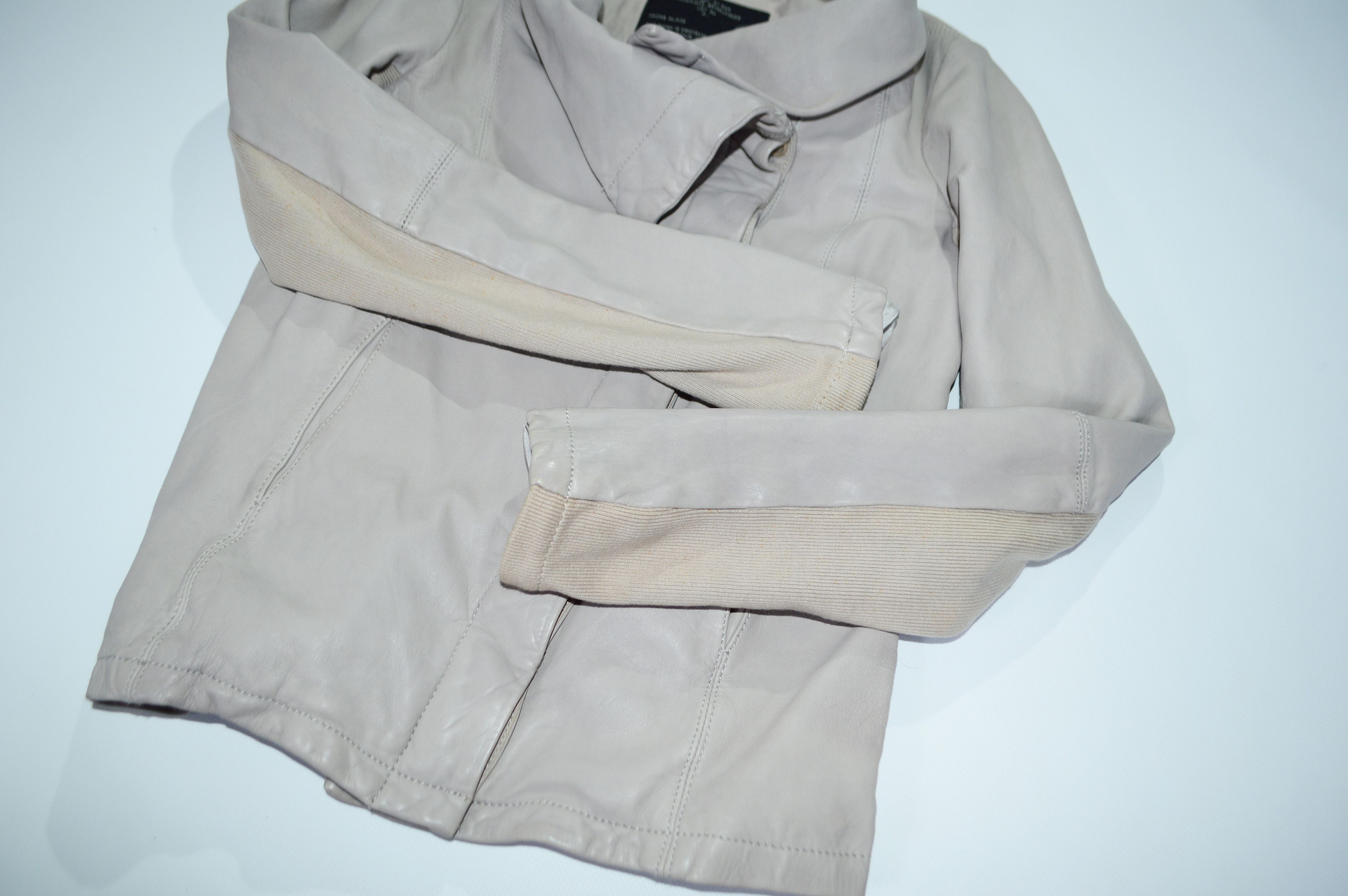 Allsaints Allsaints Kadian Beige Leather Jacket Size 8 Size M / US 6-8 / IT 42-44 - 6 Thumbnail