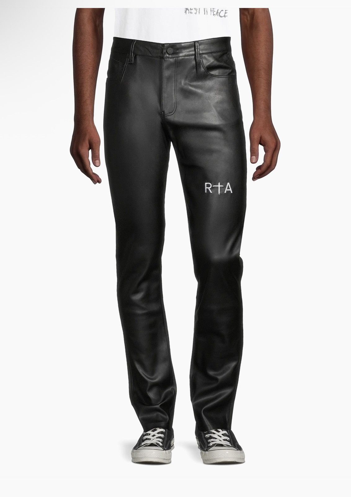 Rta RTA Bryant Faux Leather Pants Size US 30 / EU 46 - 2 Thumbnail