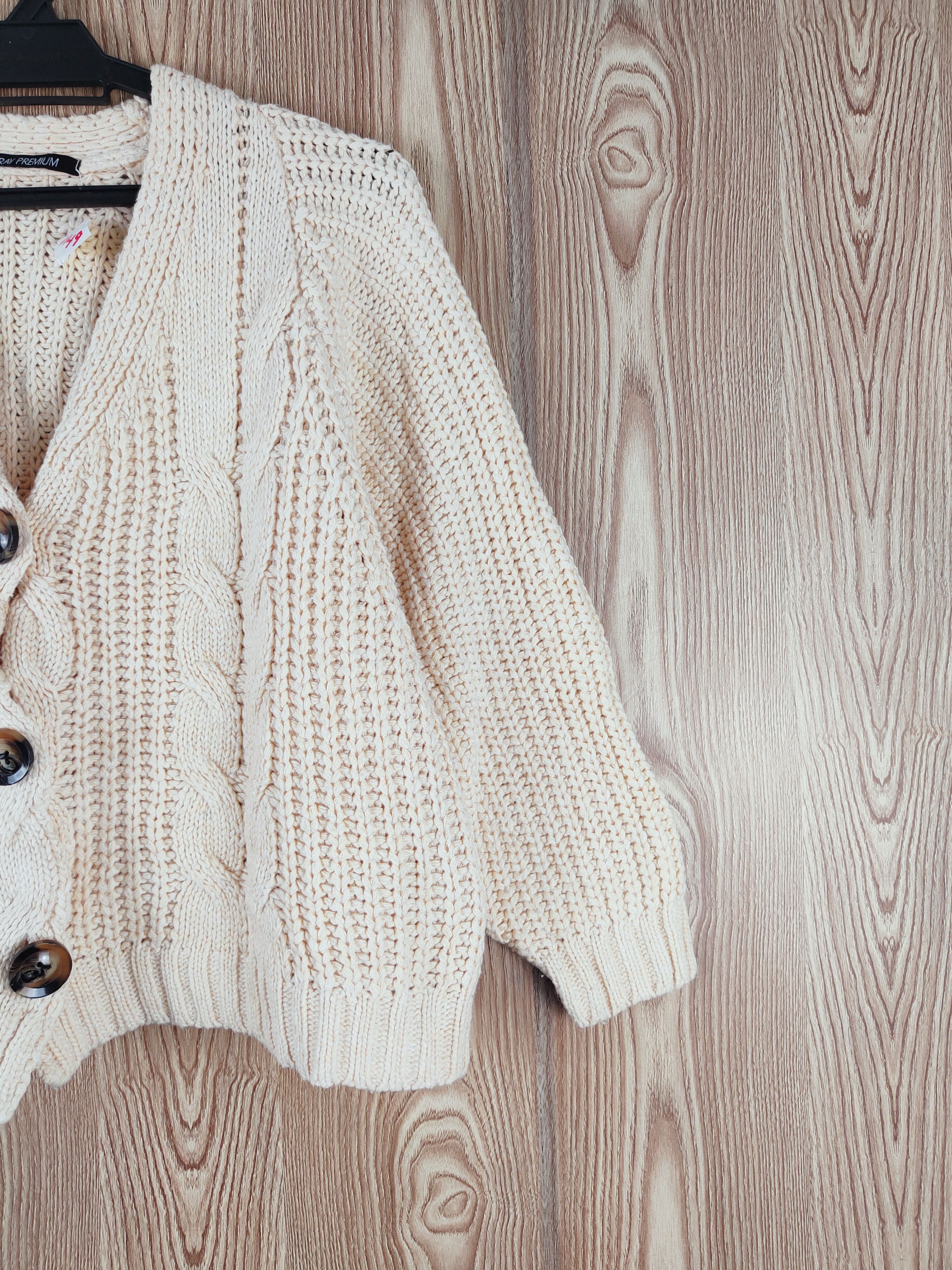 Japanese Brand Spray Premium Orange Knitwear Cardigan #W149 Size M / US 6-8 / IT 42-44 - 5 Thumbnail