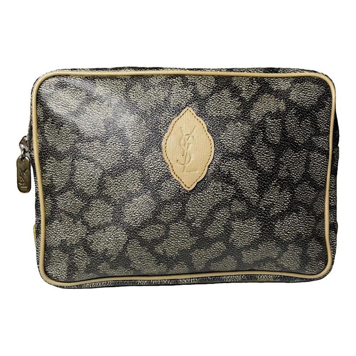 Yves Saint Laurent Black Leather Clutch Bag Size ONE SIZE - 1 Thumbnail