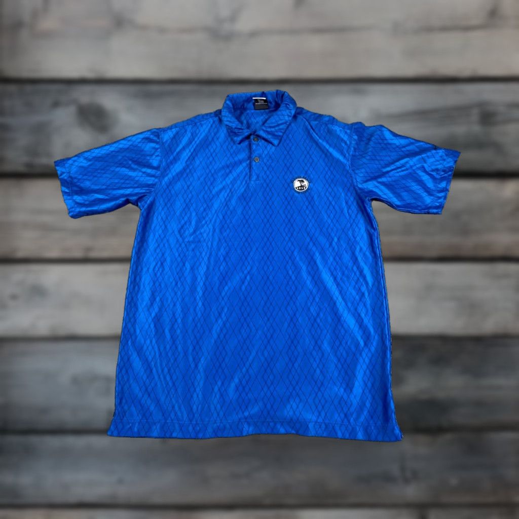 Nike Nike Golf Polo Shirt Men Adult Medium Blue Diamond Pattern Pebble Beach Dri Fit UV Shirt Size US M / EU 48-50 / 2 - 1 Thumbnail