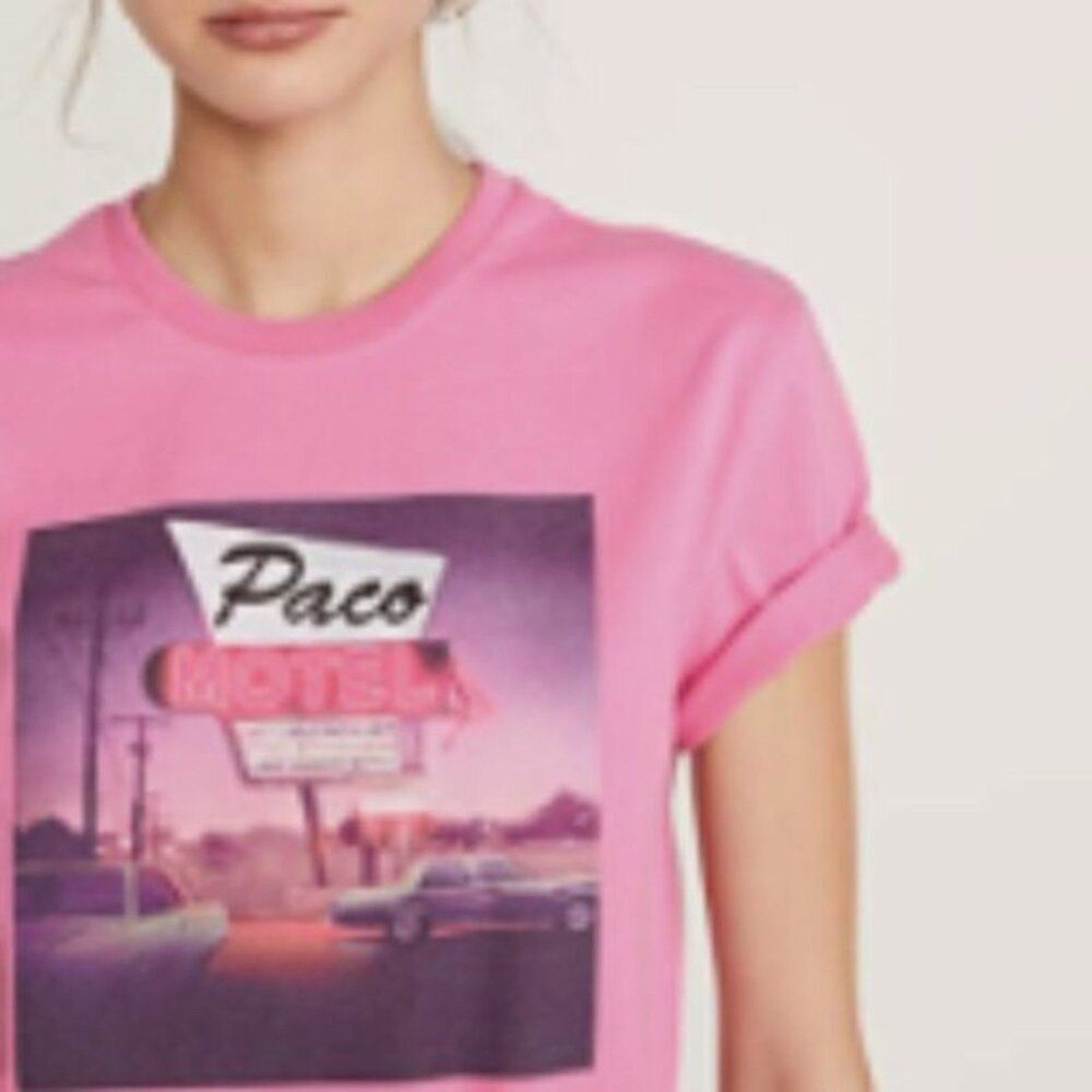 Paco Rabanne Short Sleeve Las Vegas T shirt Pink L Size L / US 10 / IT 46 - 4 Thumbnail