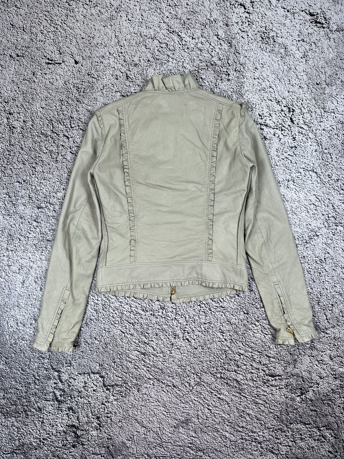 Dolce & Gabbana Dolce & Gabbana Leather Jacket Lambskin Lace Lining Cropped Size S / US 4 / IT 40 - 9 Thumbnail
