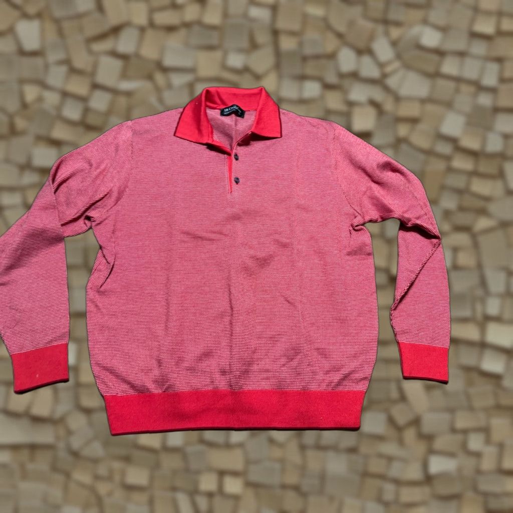 Vintage St. Croix Shirt Men's Large Red White Long Sleeve Polo Buttoned Collar Casual Vintage: No Size US L / EU 52-54 / 3 - 1 Thumbnail