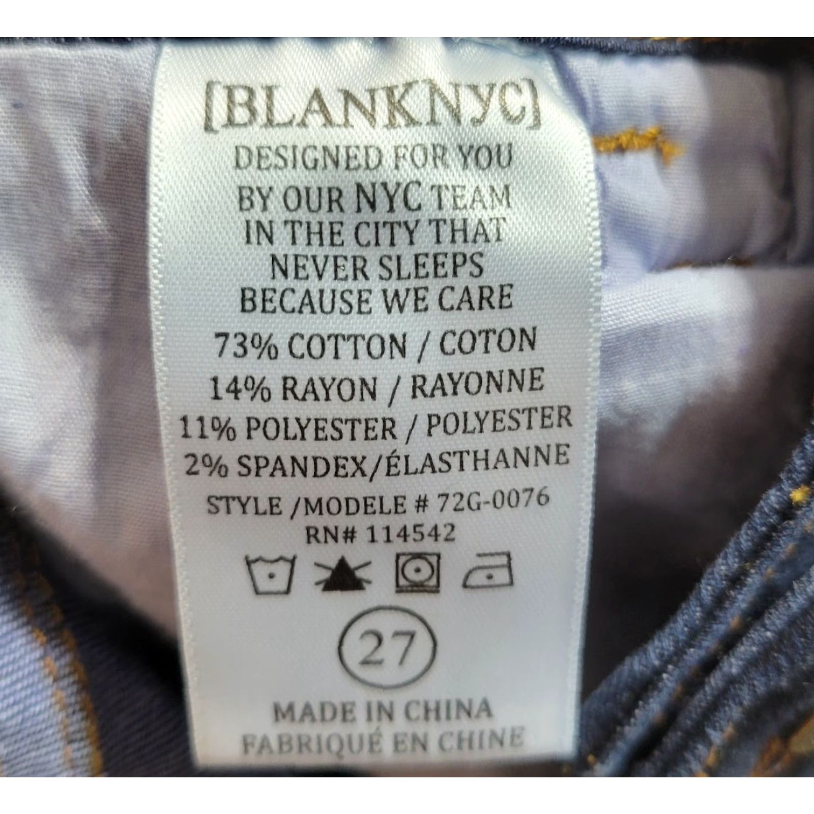 Vintage BLANKNYC Blue A-Line Skirt Snap Buttons Casual Cotton Rayon Size 27 NWT Womens Short Skirt Size 27" / US 4 / IT 40 - 3 Thumbnail