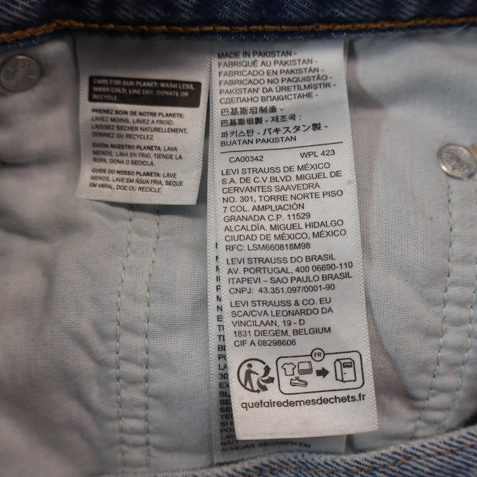 Levi's Levis Ribcage Straight Ankle Jeans Women 32x27 (25) Distress Size 32" / US 10 / IT 46 - 9 Thumbnail