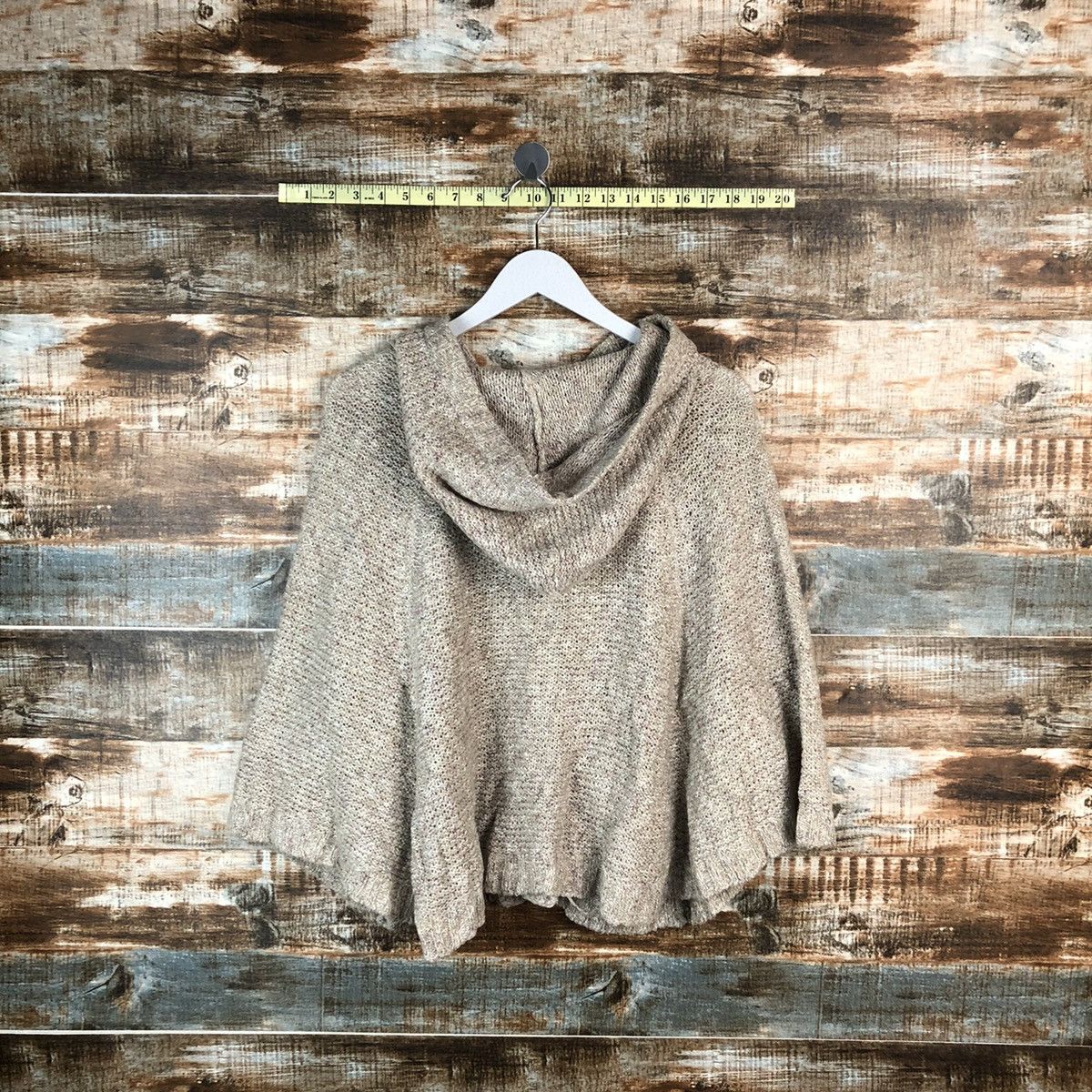 Japanese Brand Navy Natural Brown Cloaks Hoodie #A1518 Size US M / EU 48-50 / 2 - 12 Thumbnail