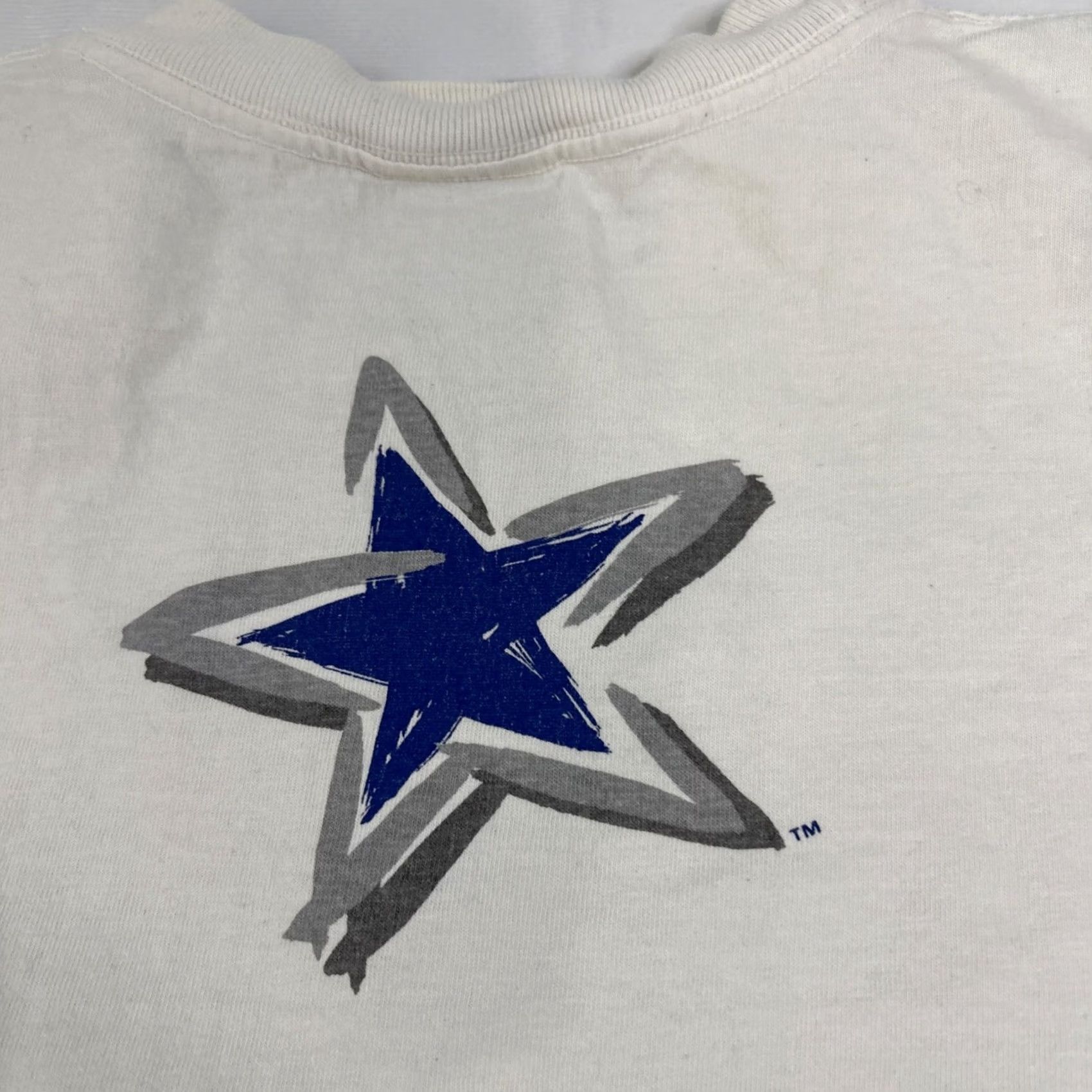 Vintage VINTAGE Apex One Dallas Cowboys White T Shirt Single Stitch USA Large Mens L Size US L / EU 52-54 / 3 - 7 Thumbnail