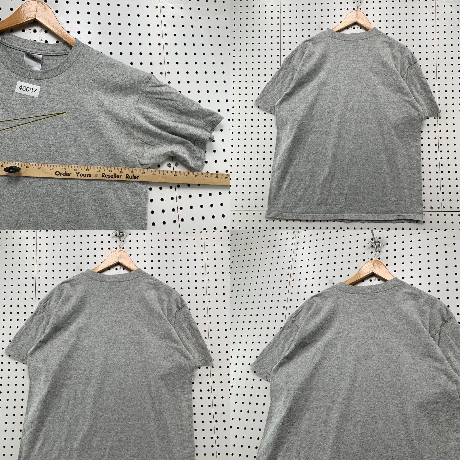 Nike VINTAGE Nike Essential Shirt Mens L Gray Center Swoosh Gray Tag Shirt Mens Large Gray Nike Essential Shirt Century Swoosh Size US L / EU 52-54 / 3 - 8 Thumbnail