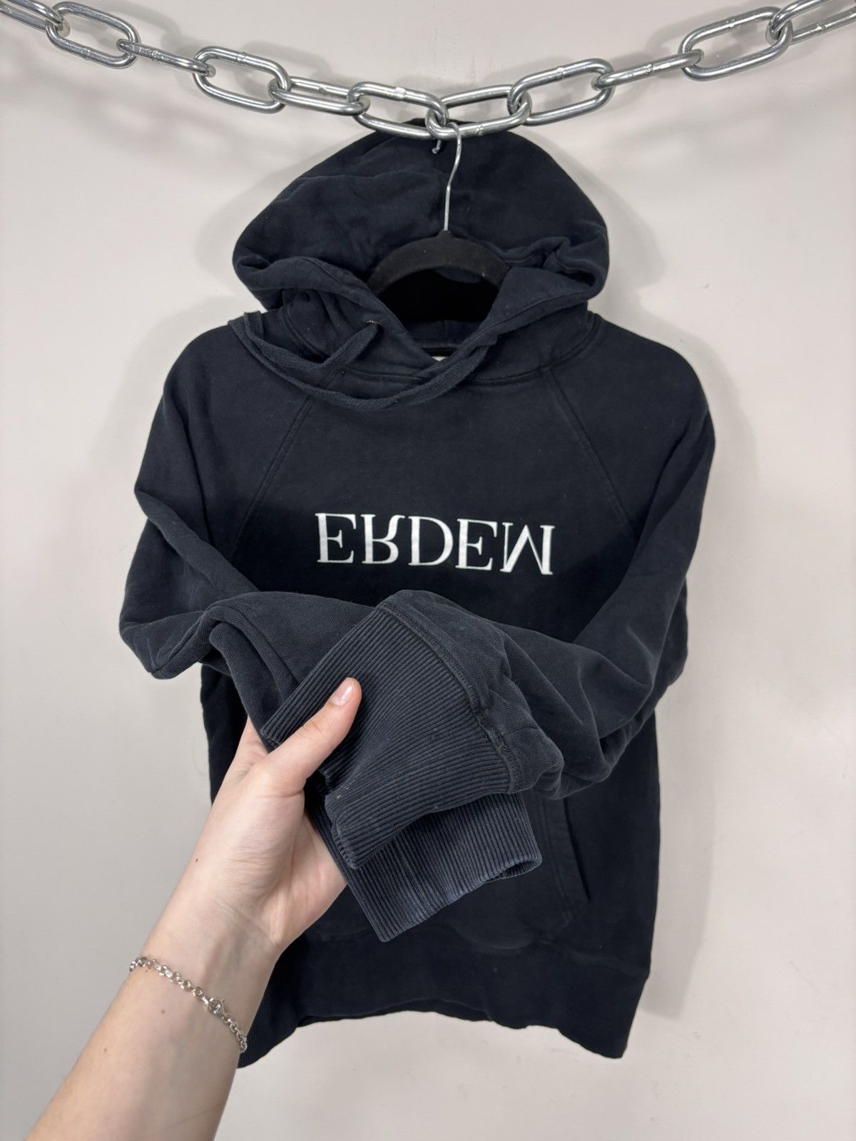 H&M Erdem X H&M Men’s Big Print Logo Hype Black Hoodie Size US S / EU 44-46 / 1 - 10 Thumbnail