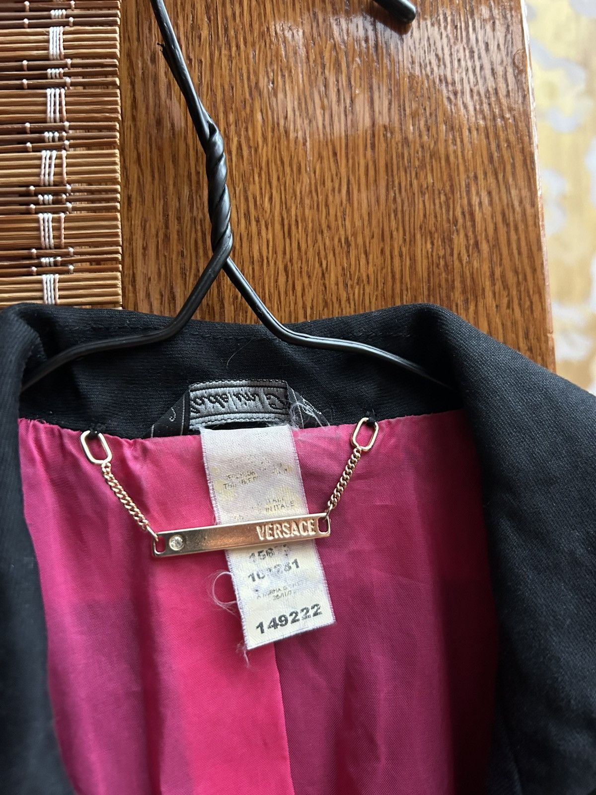 Versace × Vintage Vintage 90’s Gianni Versace Couture One Button Blazer Jacket Size XS / US 0-2 / IT 36-38 - 7 Thumbnail