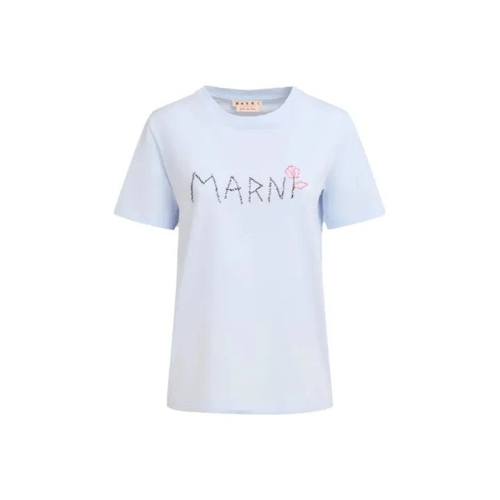 Marni Marni Logo Stitch Round Neck T-Shirt Size S / US 4 / IT 40 - 1 Thumbnail